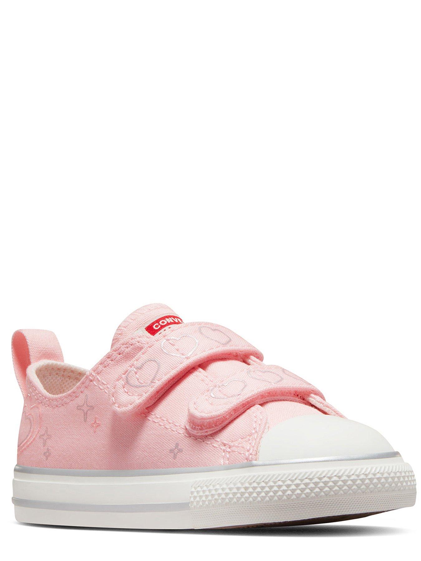 Light pink hotsell toddler converse