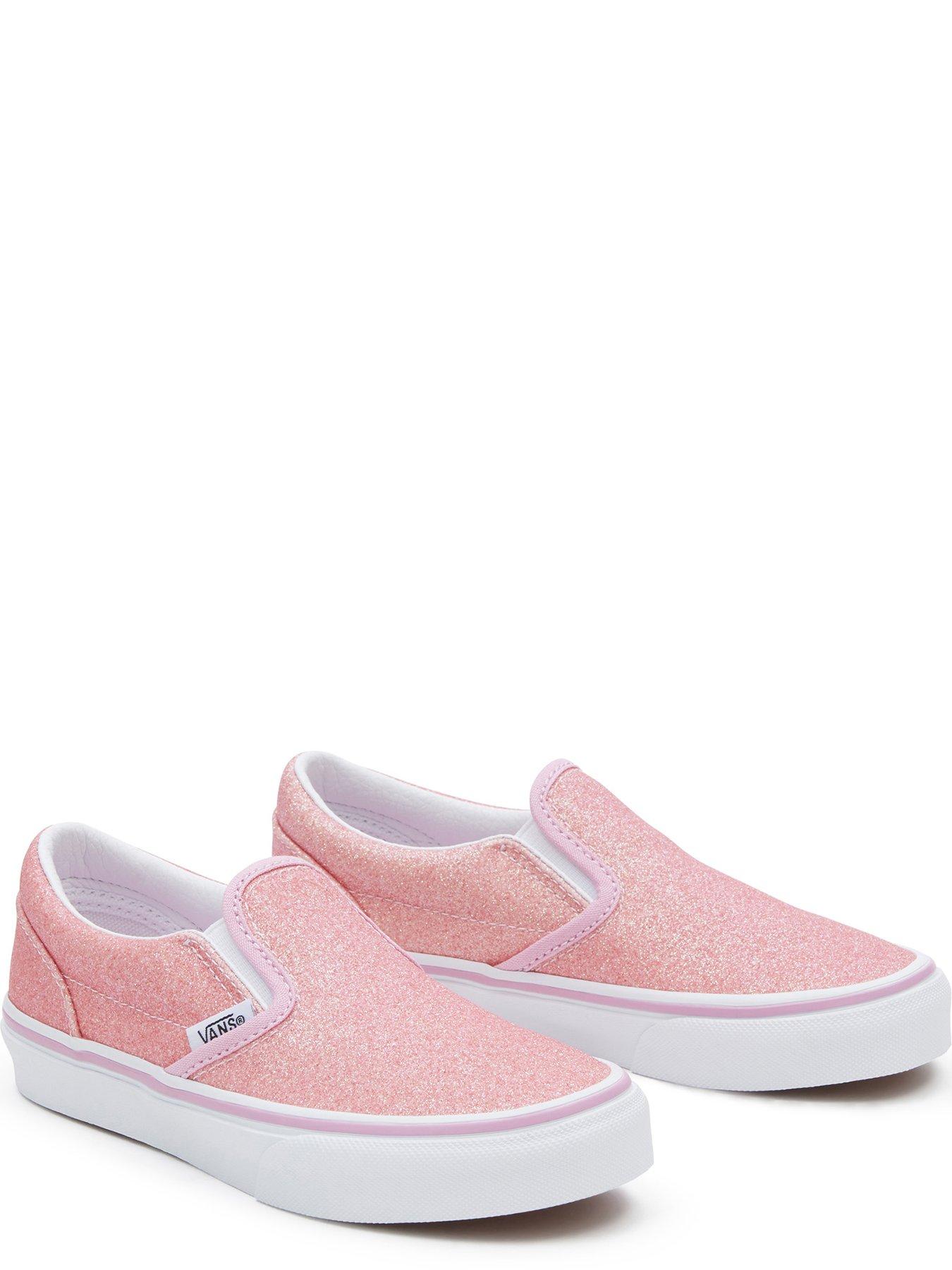 Vans Kids Girls Classic Slip On Trainers Pink littlewoods