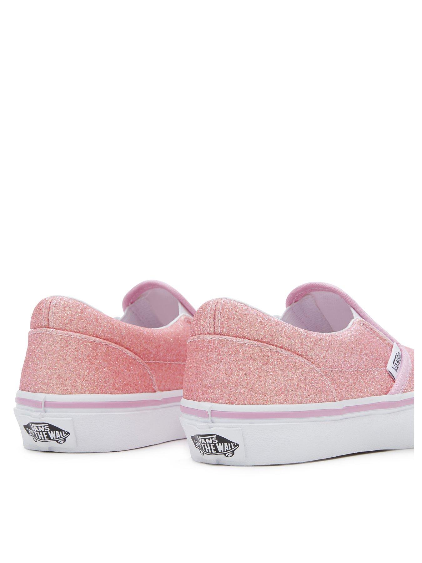 Girls pink slip on vans online