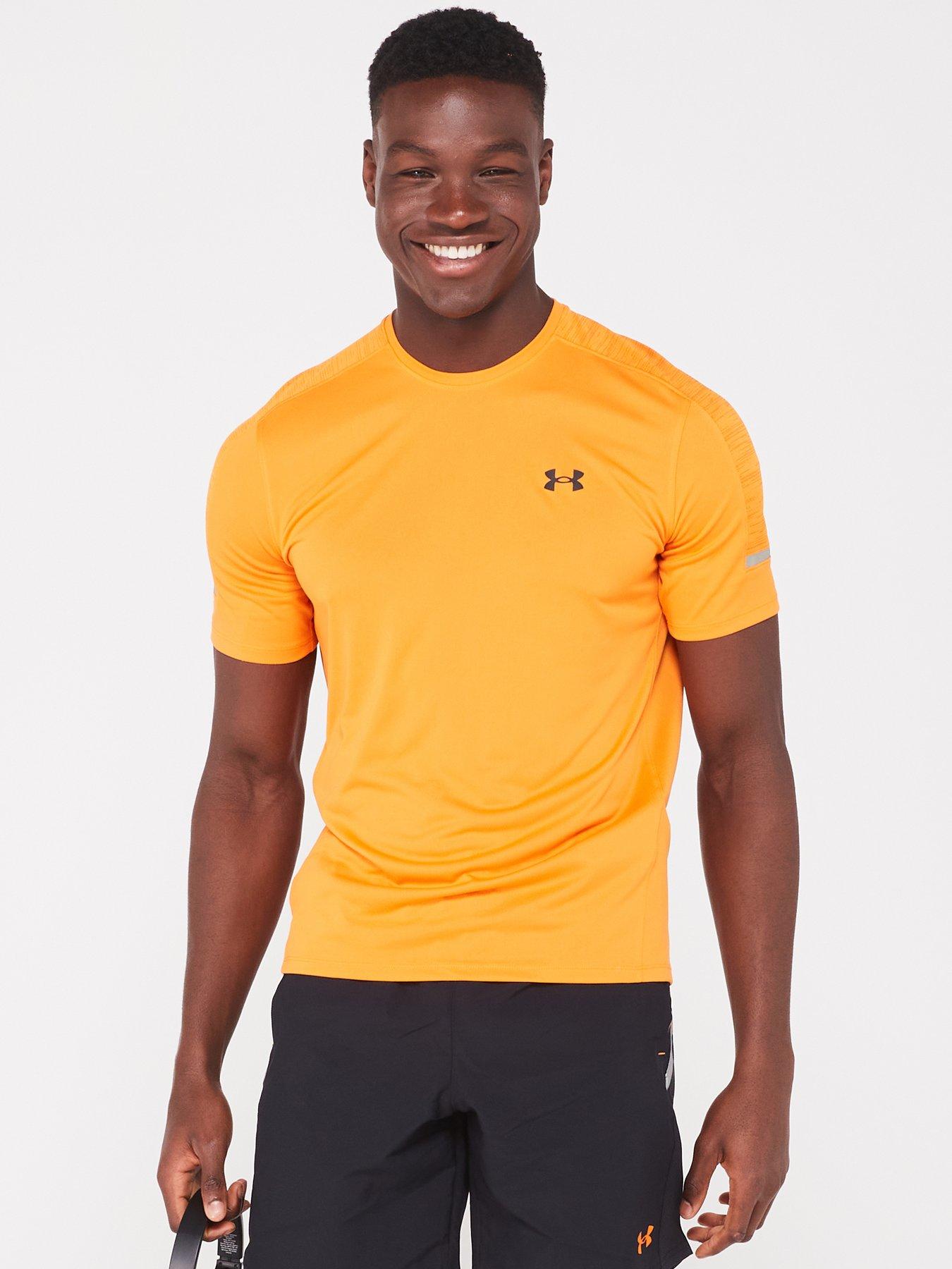 UNDER ARMOUR Men's Training ColdGear® Armour Twist Mock Neck Long Sleeve  Top - Yellow