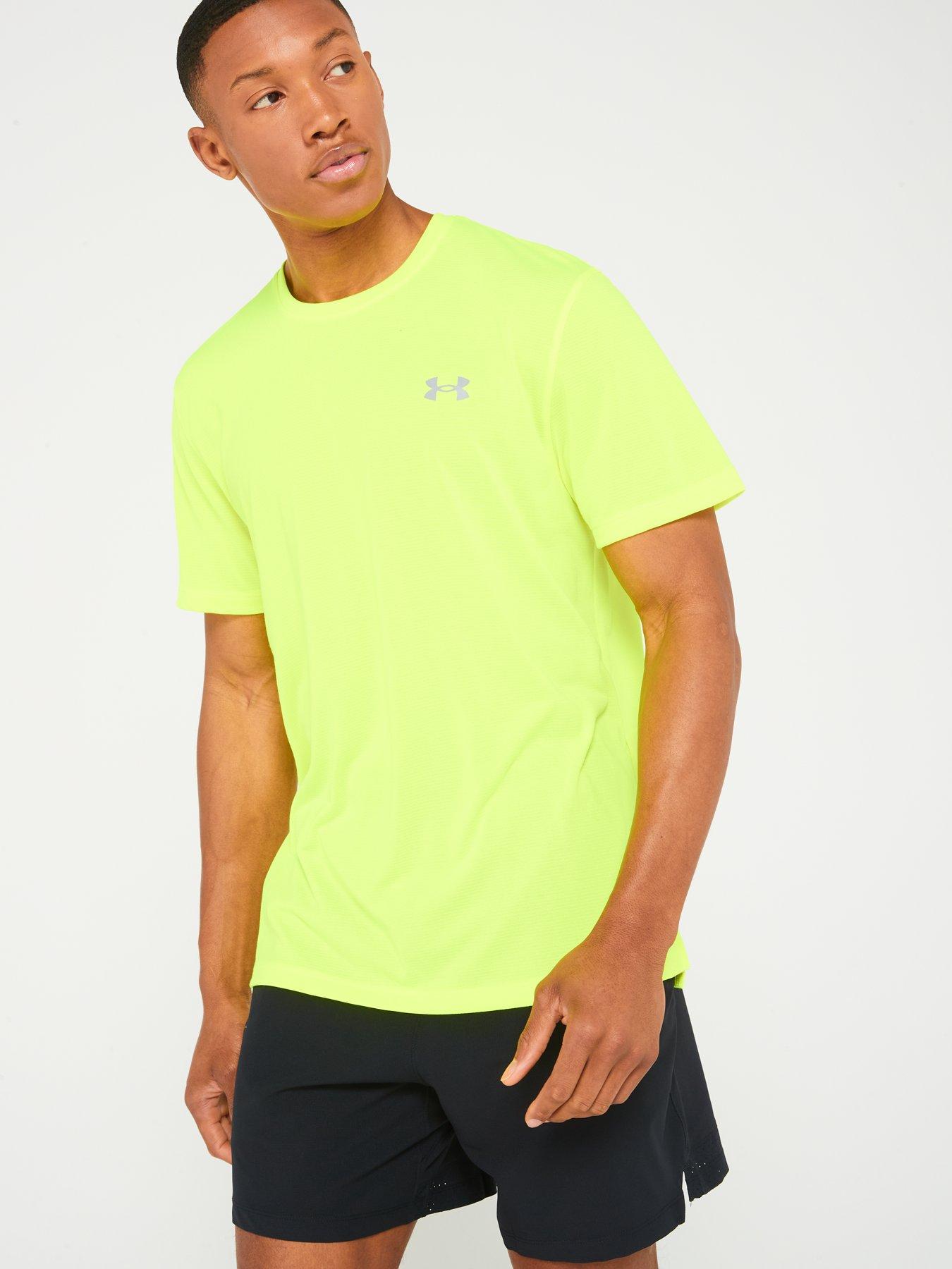 UNDER ARMOUR Men's Running Streaker T-Shirt - Yellow