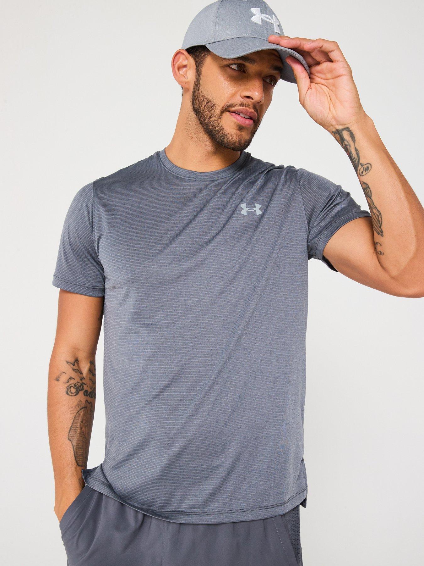  image of under-armour-mens-running-streaker-t-shirt-grey