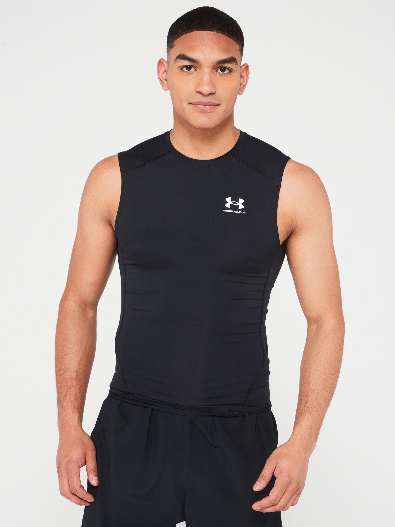 under-armour-mens-training-heat-gear-compression-top-blackwhite