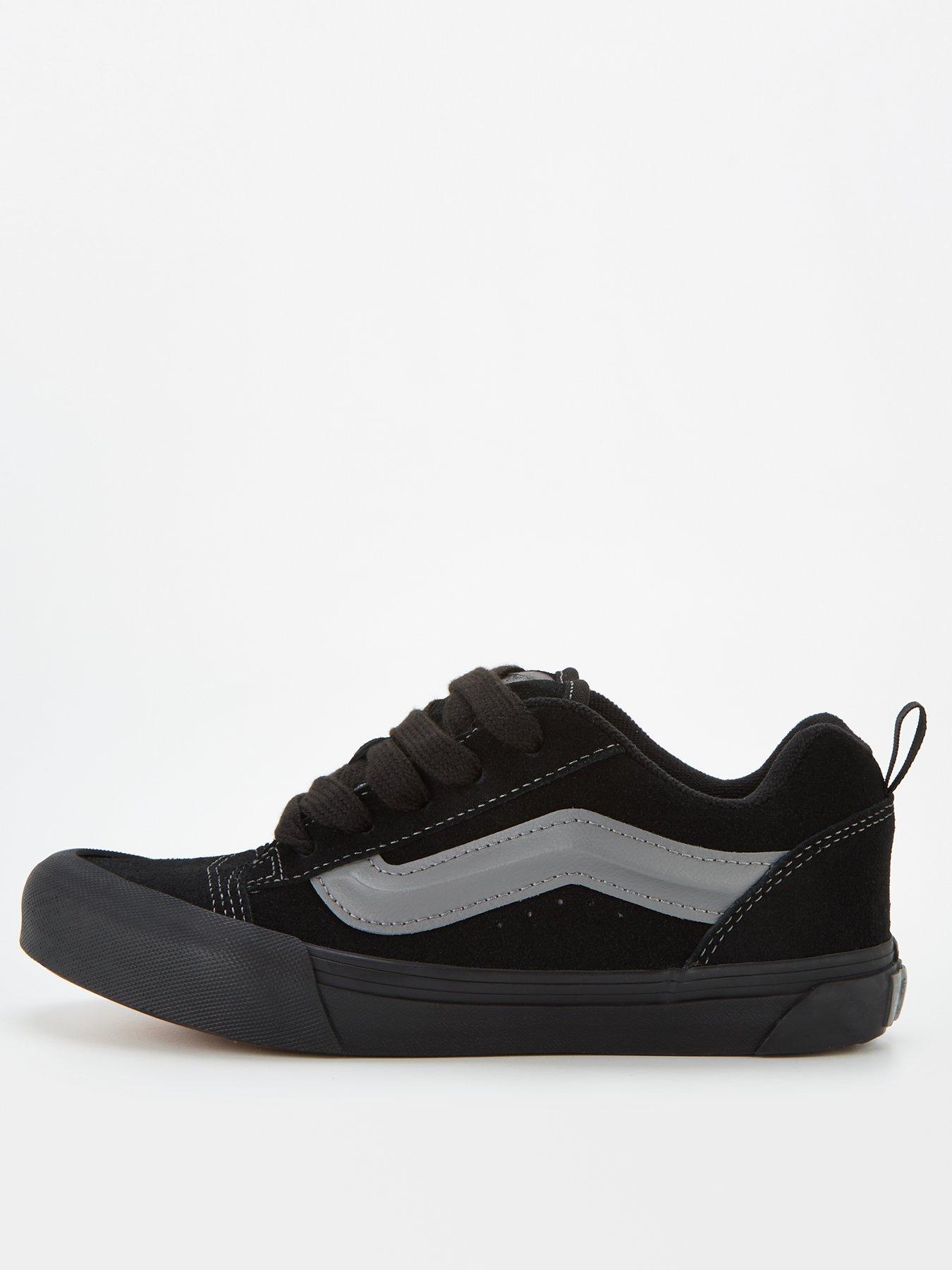 Vans Junior Boys Knu Skool Trainers Black Black littlewoods