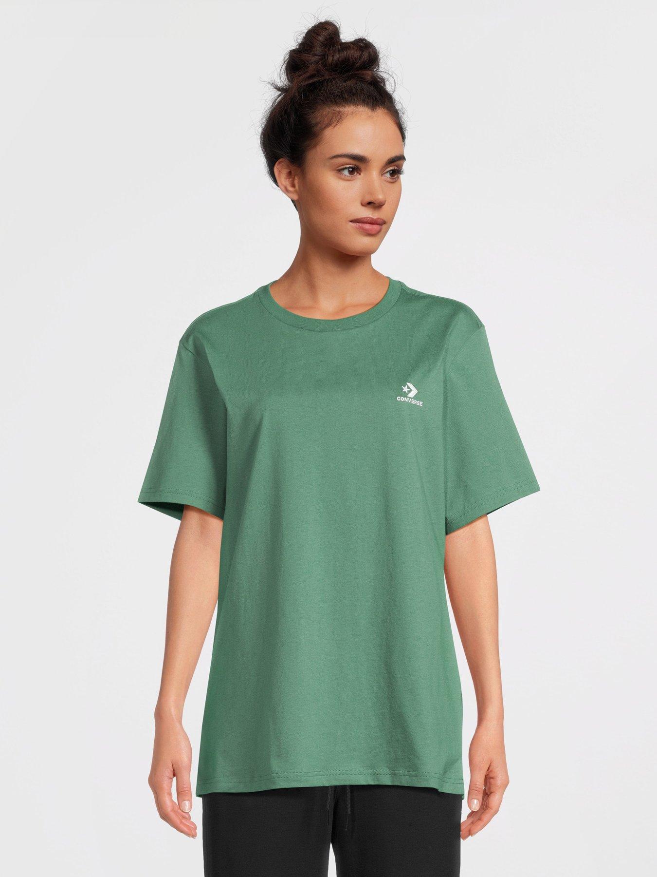 Star Chevron T Shirt Green