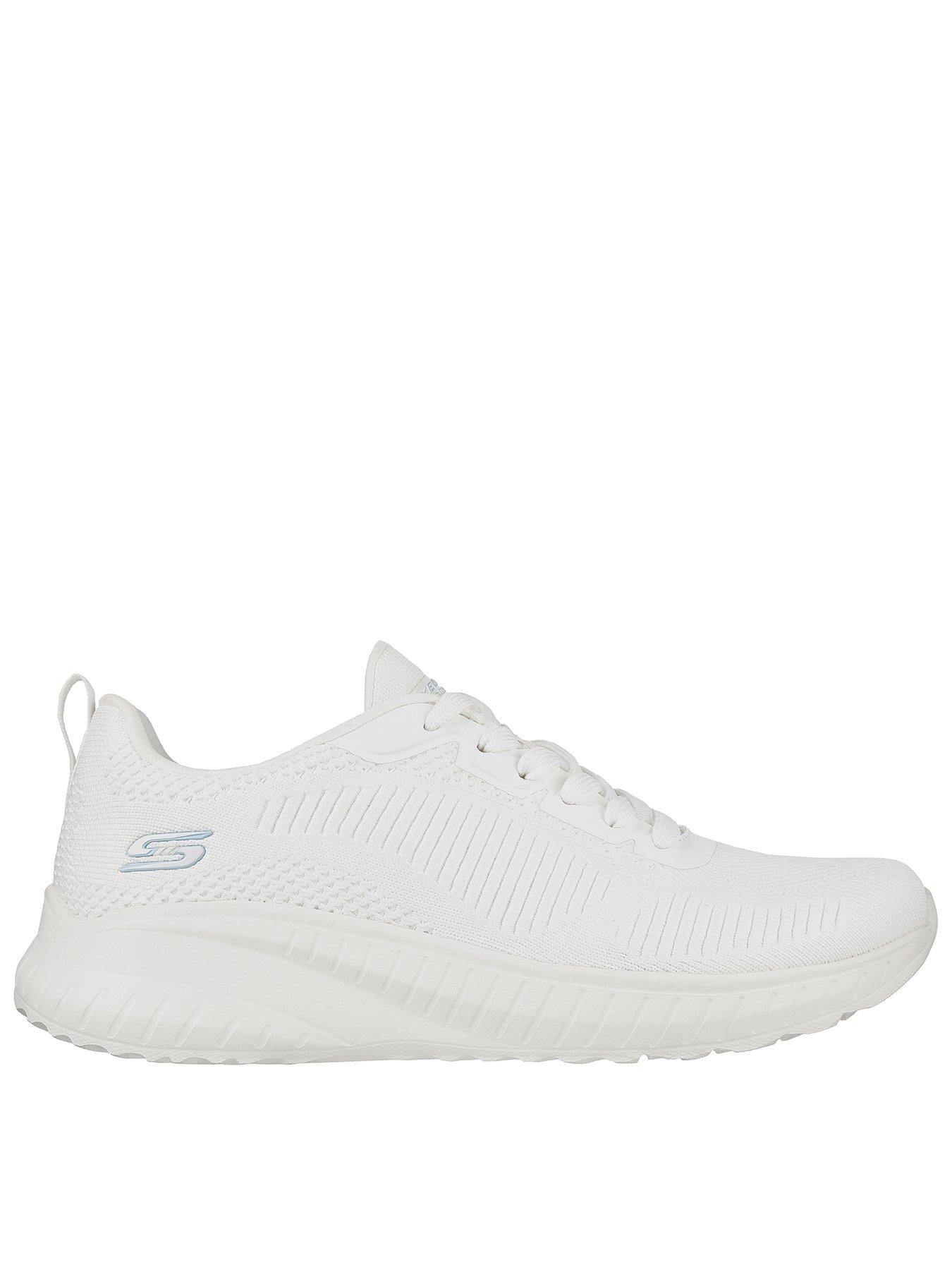 skechers-wide-fit-bobs-squad-chaos-trainer-white