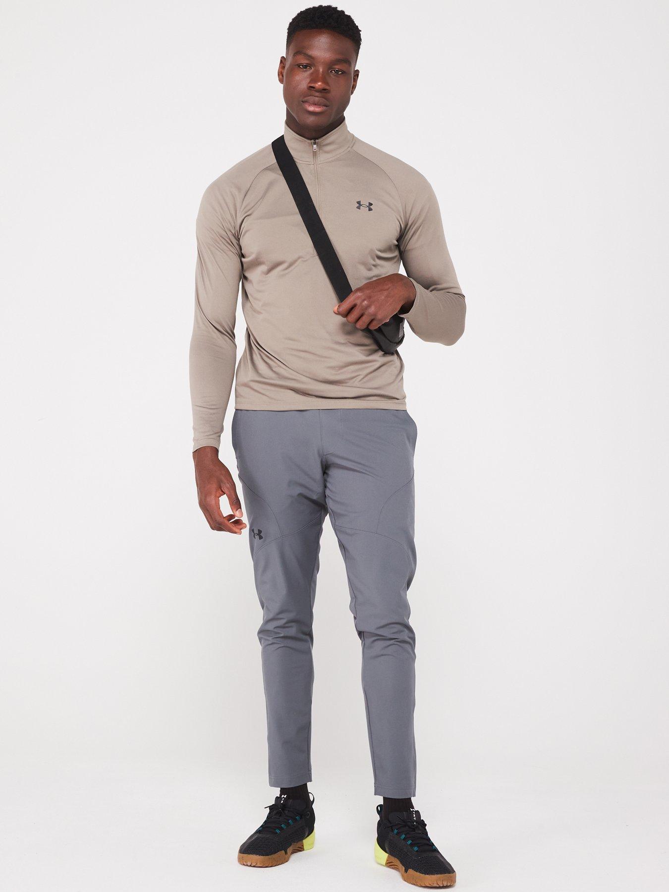  image of under-armour-mens-training-tech-20-12-zip-top-khaki