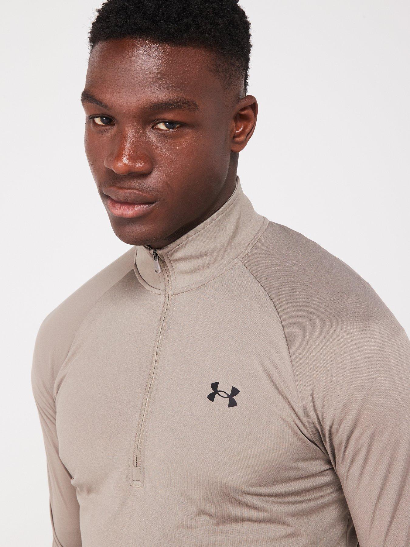  image of under-armour-mens-training-tech-20-12-zip-top-khaki