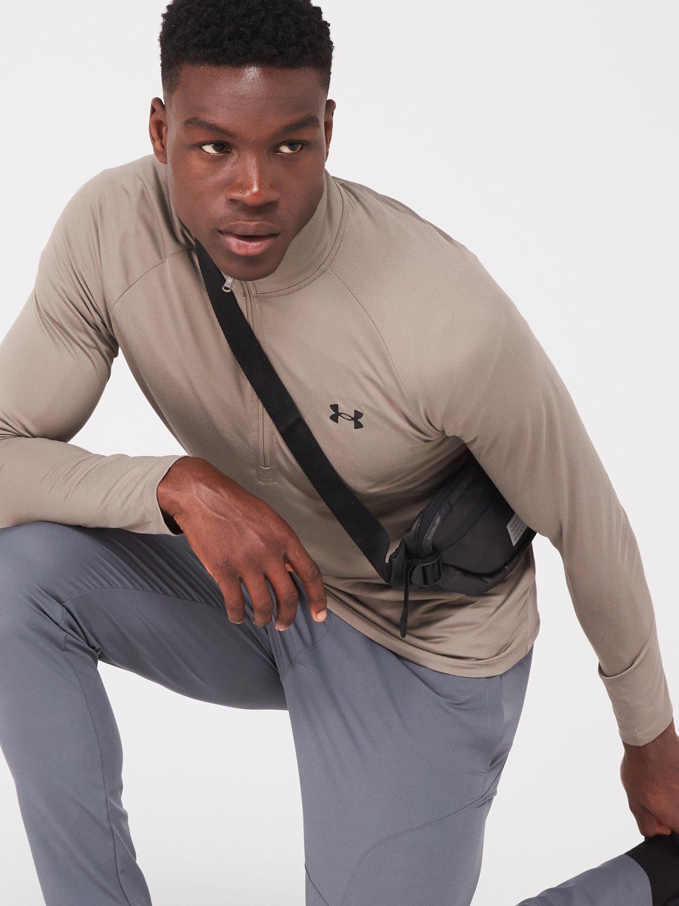  image of under-armour-mens-training-tech-20-12-zip-top-khaki