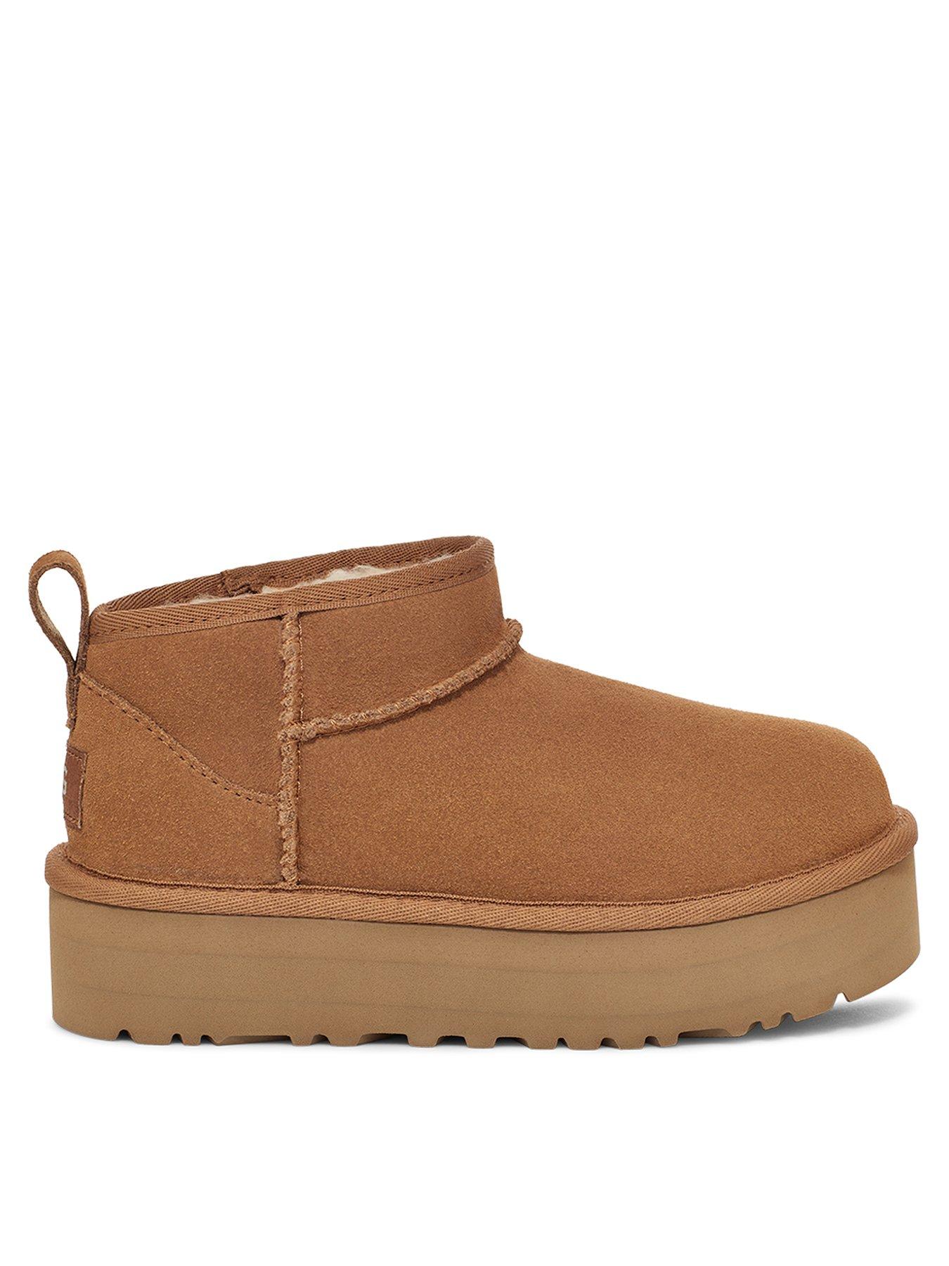 UGG Kids Classic Ultra Mini Classic Boot Brown littlewoods