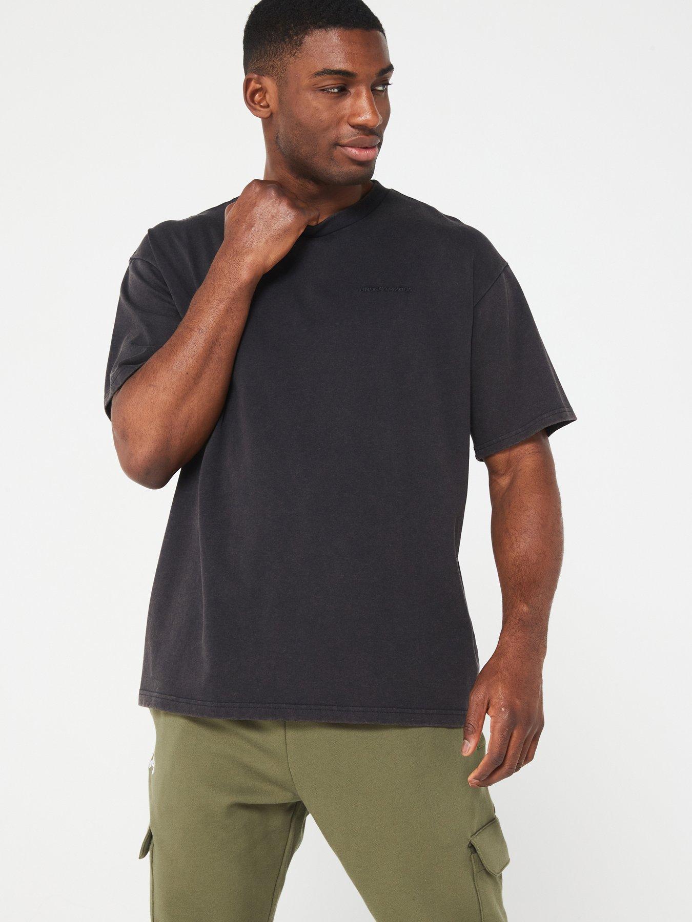 undefined Mens Training Heavyweight Printed T-shirt - Black