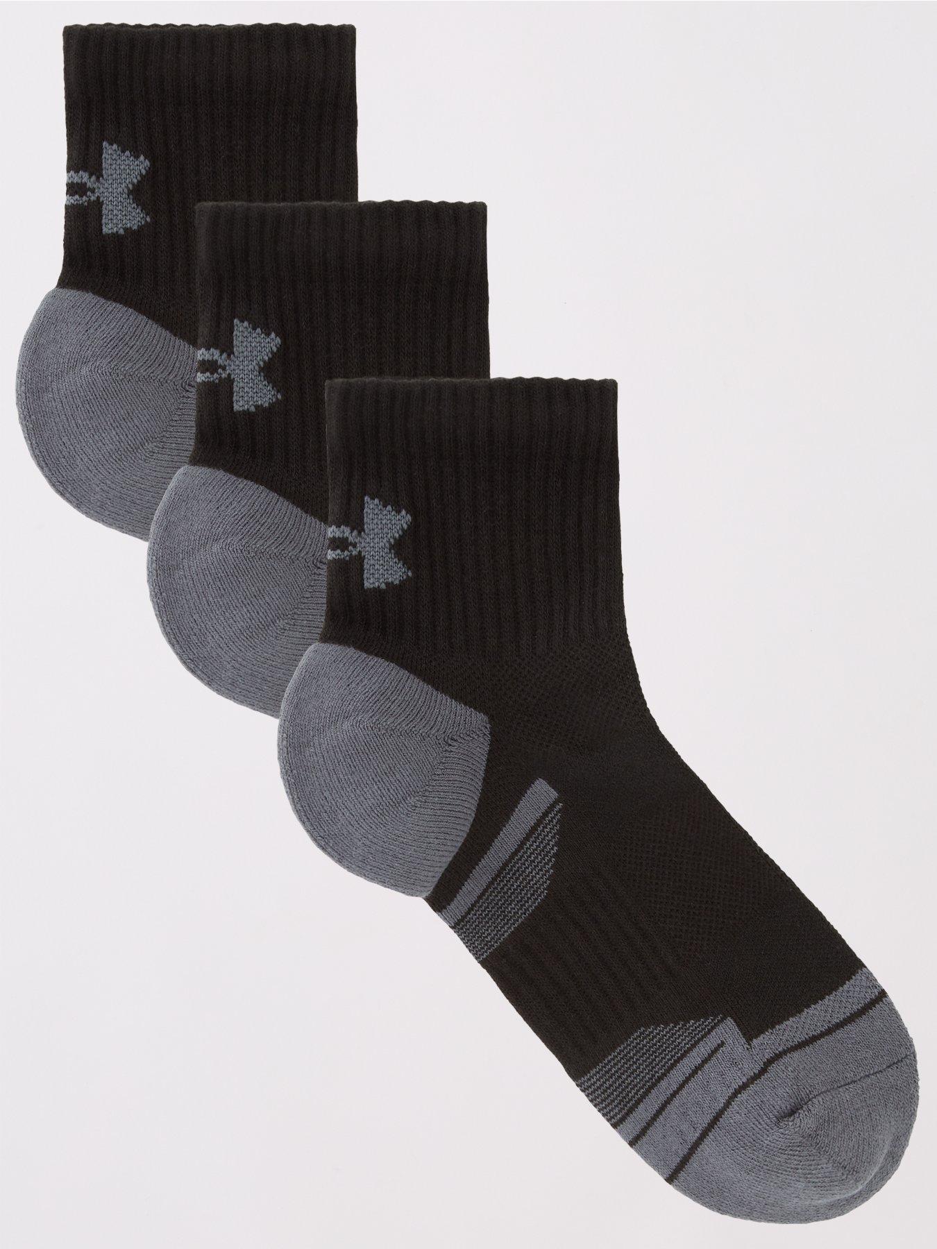 Under armour mens socks hot sale black