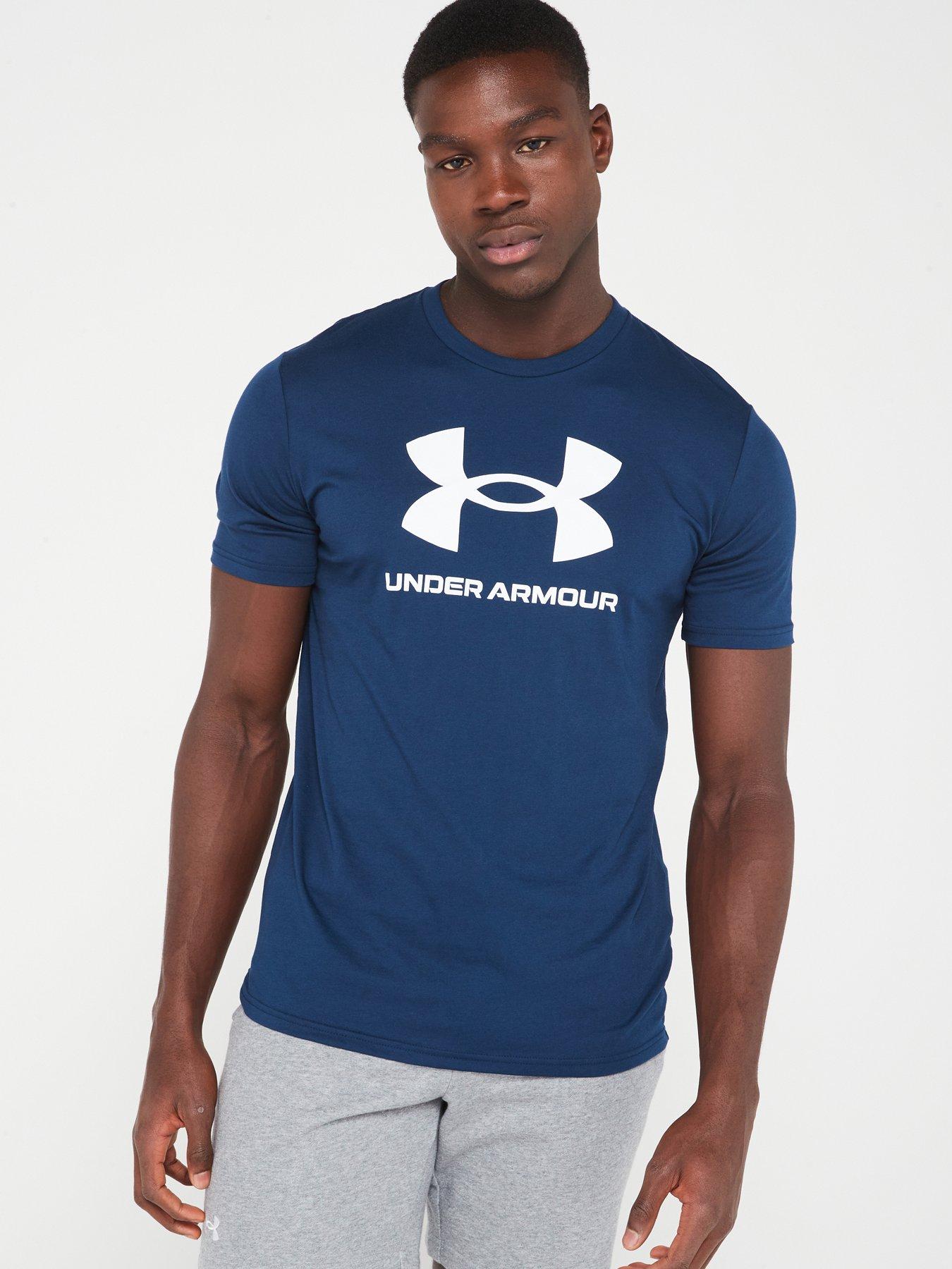 undefined Men's Training Sportstyle Logo T-Shirt - Navy/White