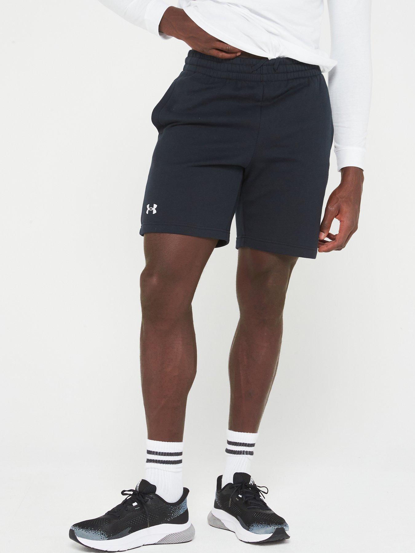 UNDER ARMOUR Mens Rival Fleece Shorts - Black