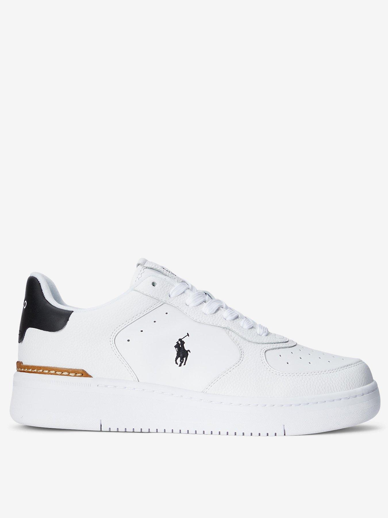 Polo Ralph Lauren Masters Court Trainers - White/Black