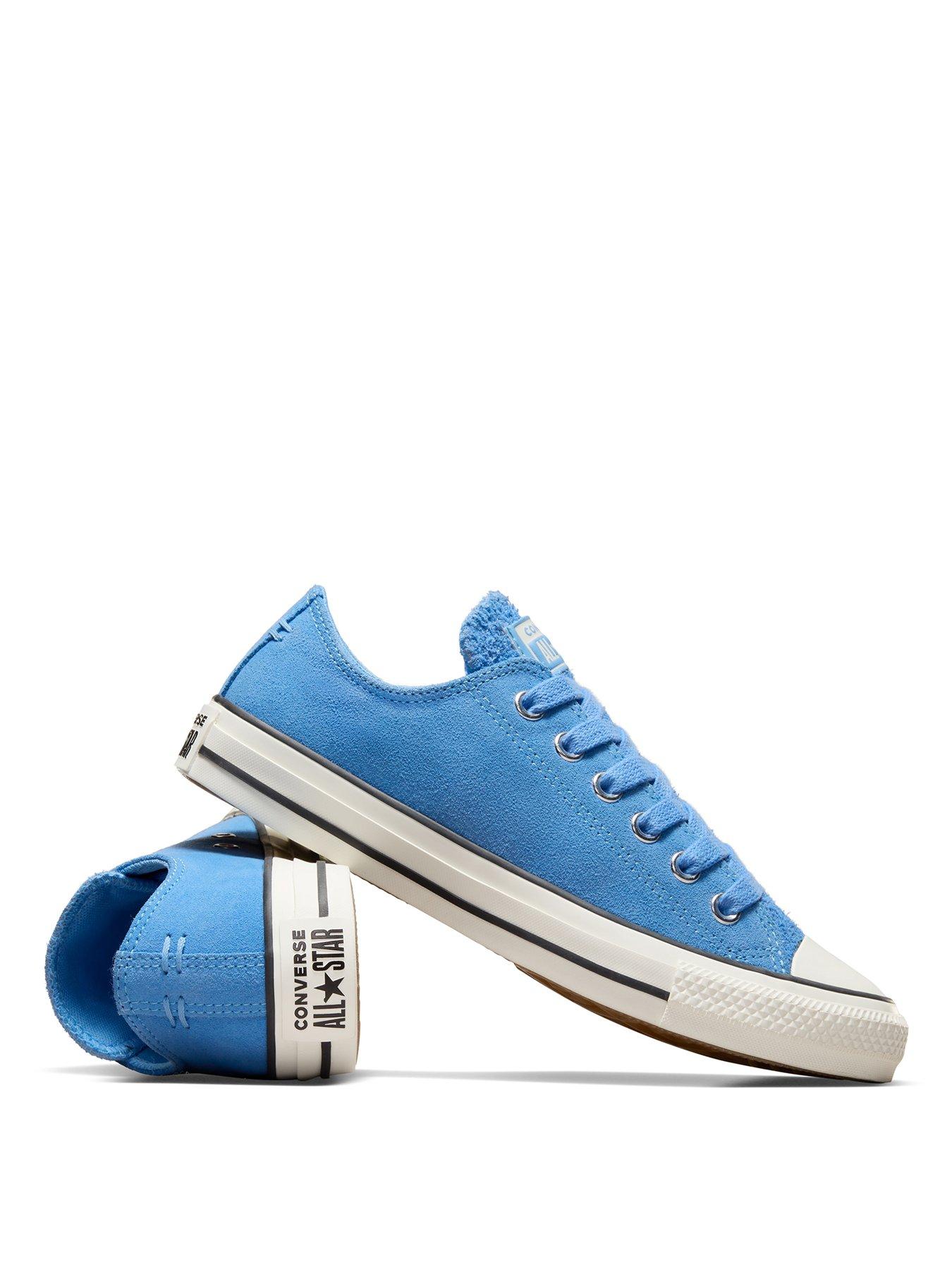  image of converse-womens-city-kicks-ox-trainers-light-blue