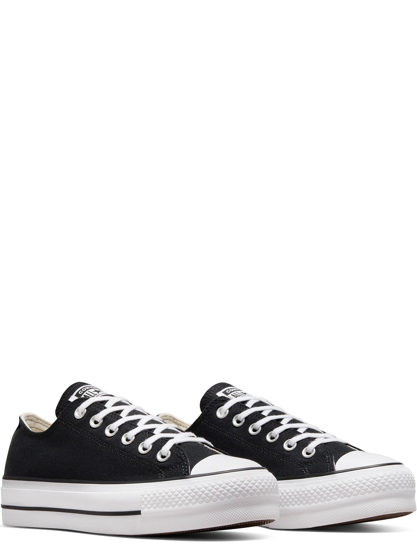 Image 2 of 8 of Converse Womens Lift Wide Foundation Ox Trainer - Black
