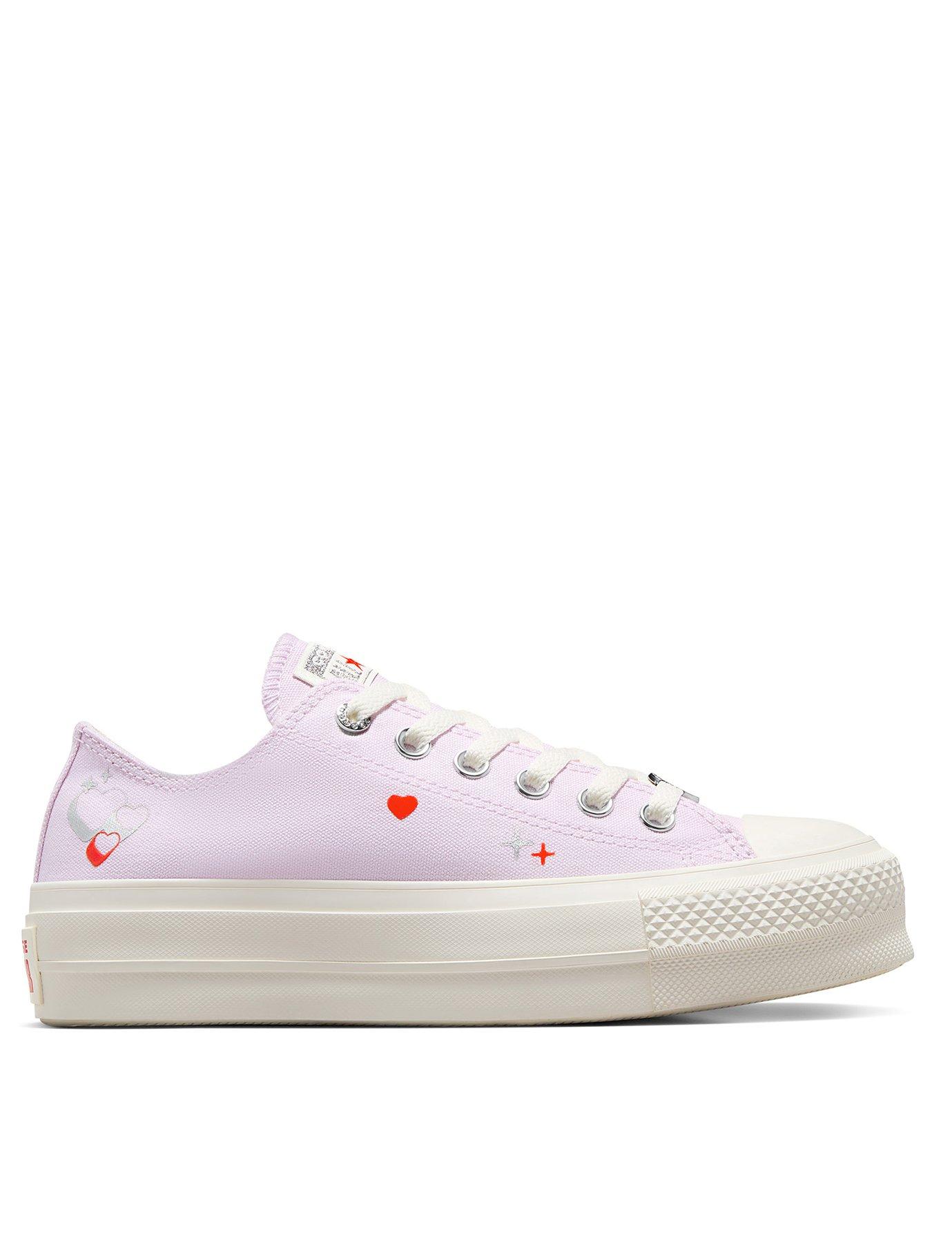 Converse dainty perforated outlet trainers