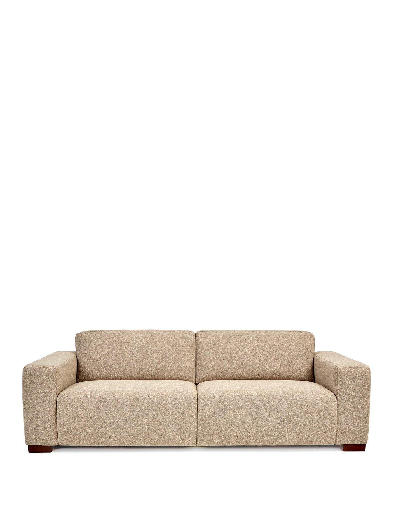  image of michelle-keegan-home-cortes-3-seater-fabric-sofa-natural