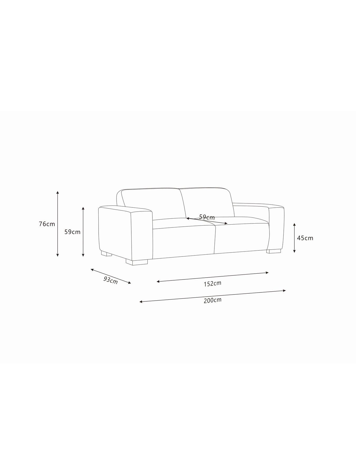 Image 7 of 7 of Michelle Keegan Home Cortes 3 Seater Fabric Sofa - Natural - FSC&reg; Certified