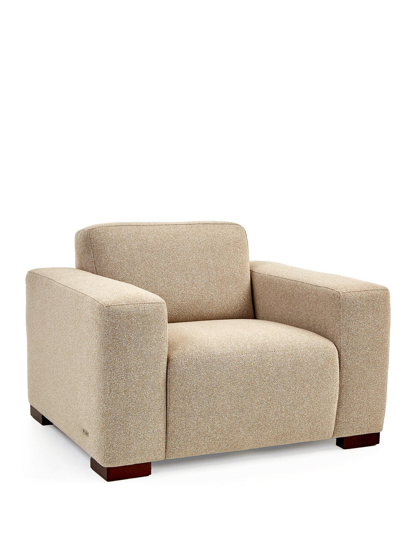  image of michelle-keegan-home-cortes-fabric-armchair-natural
