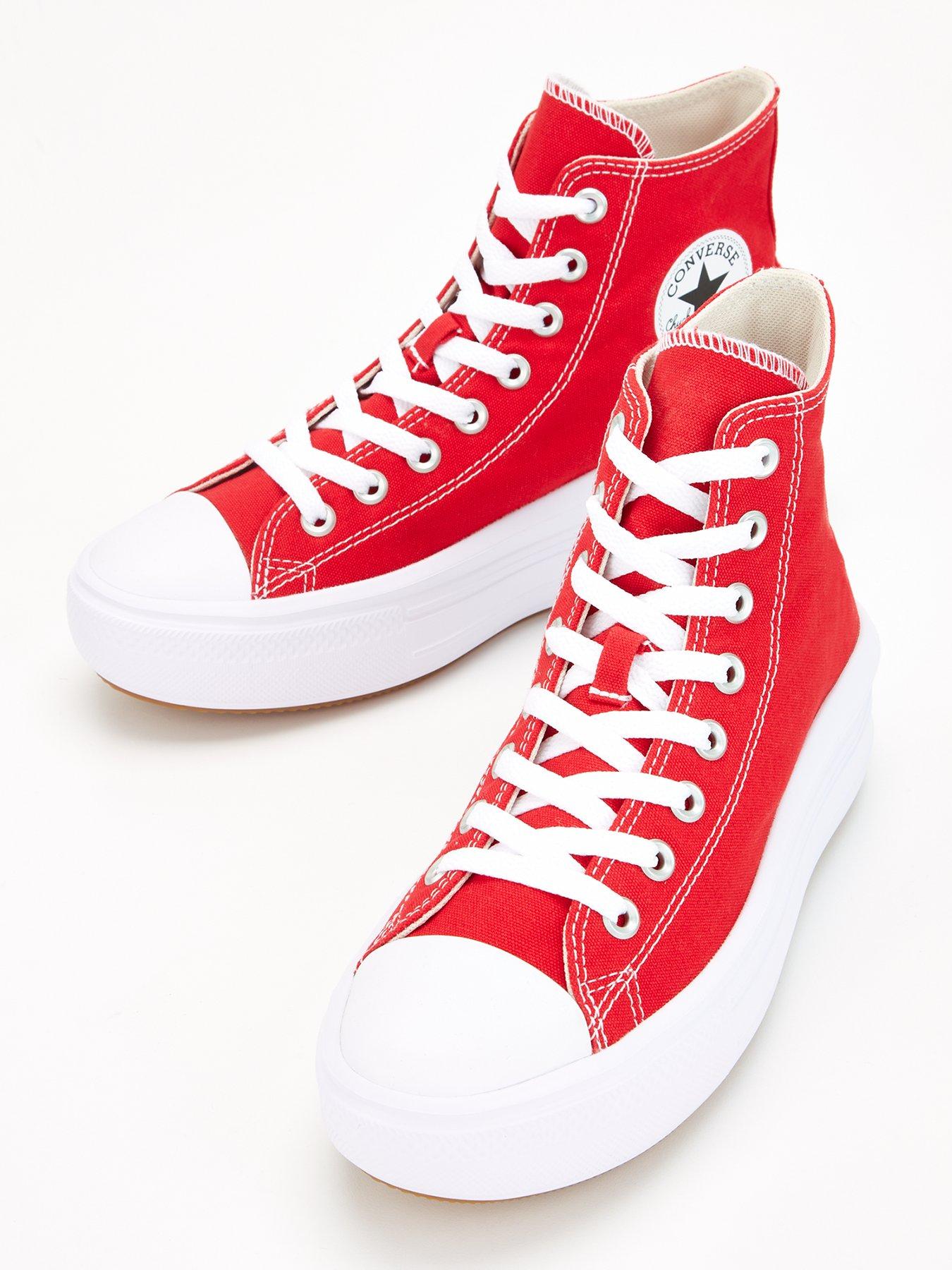 Red platform clearance converse