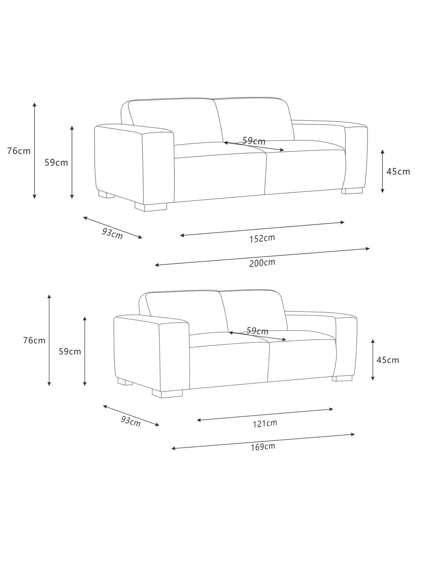 Image 7 of 7 of Michelle Keegan Home Cortes 3 + 2 Seater Fabric Sofa Set (Buy and SAVE!) - FSC&reg; Certified