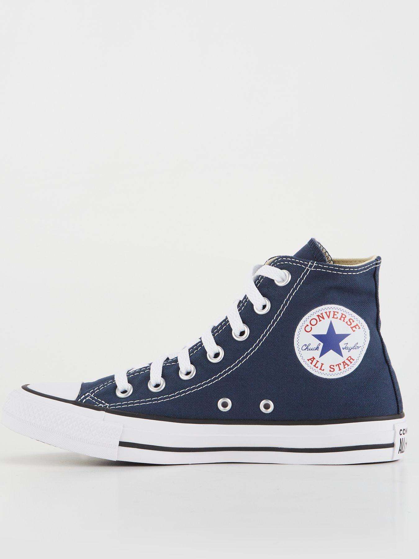 Image 1 of 7 of Converse Unisex Hi Top Trainers - Navy