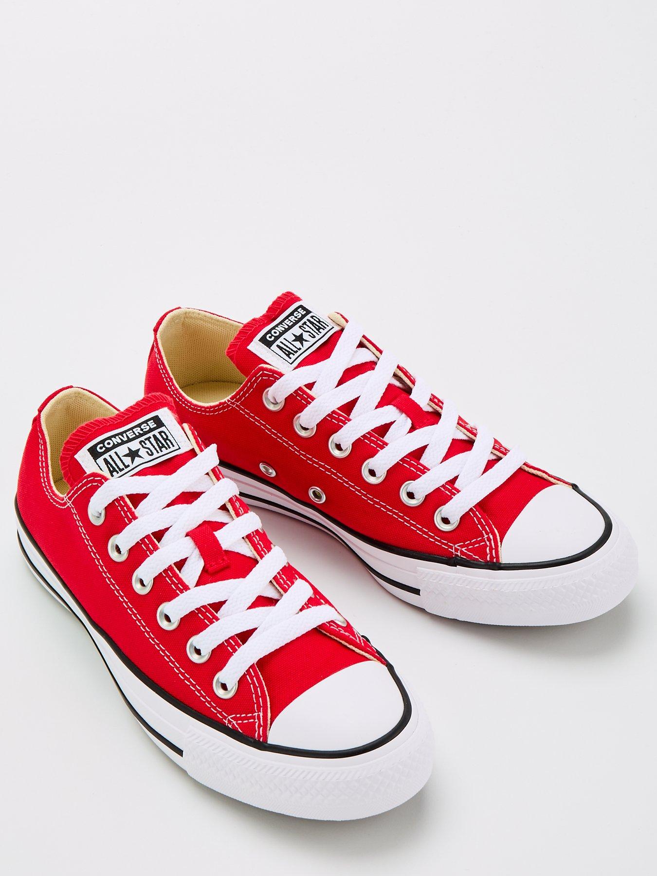  image of converse-unisex-ox-trainers-red