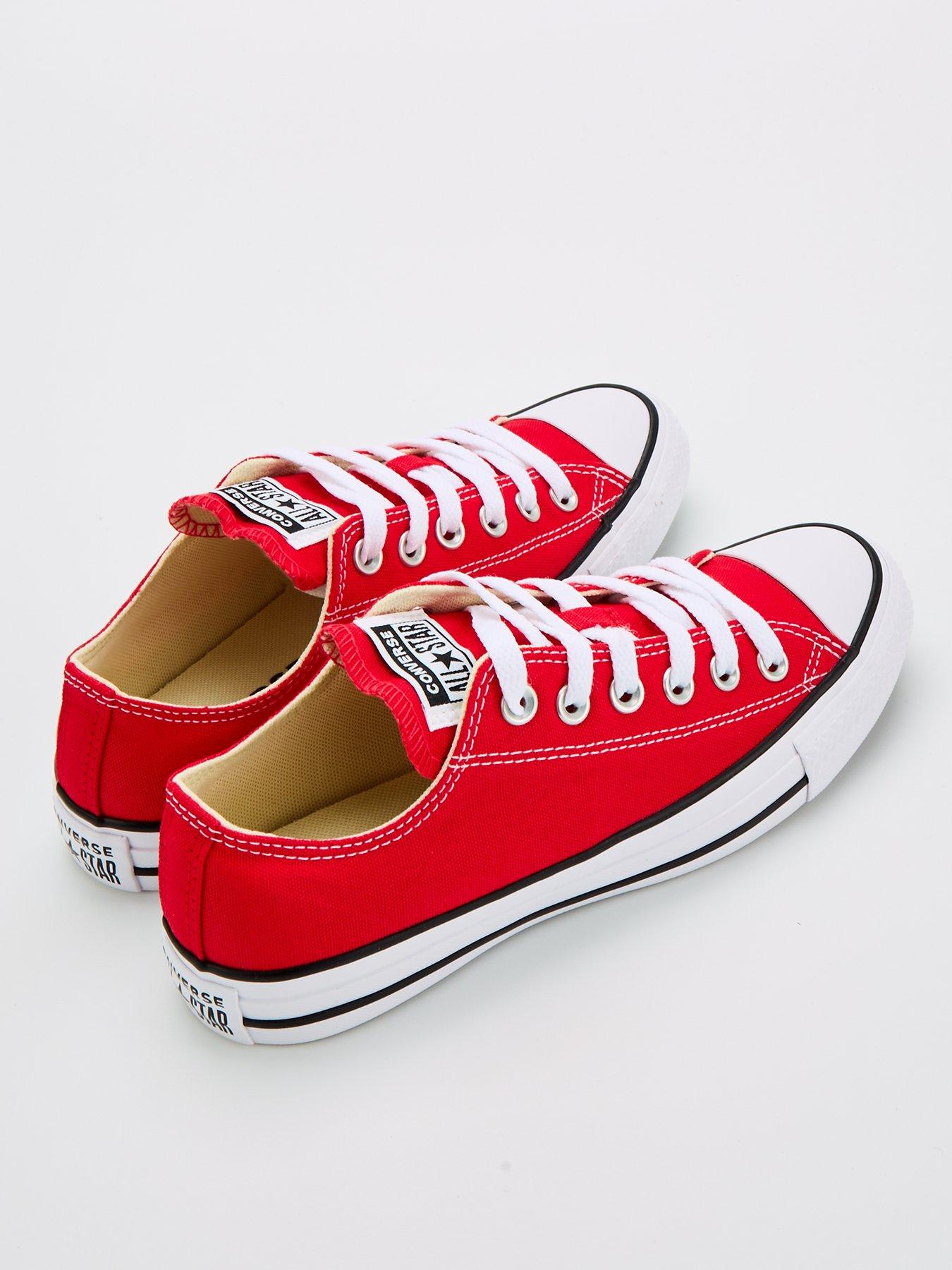  image of converse-unisex-ox-trainers-red