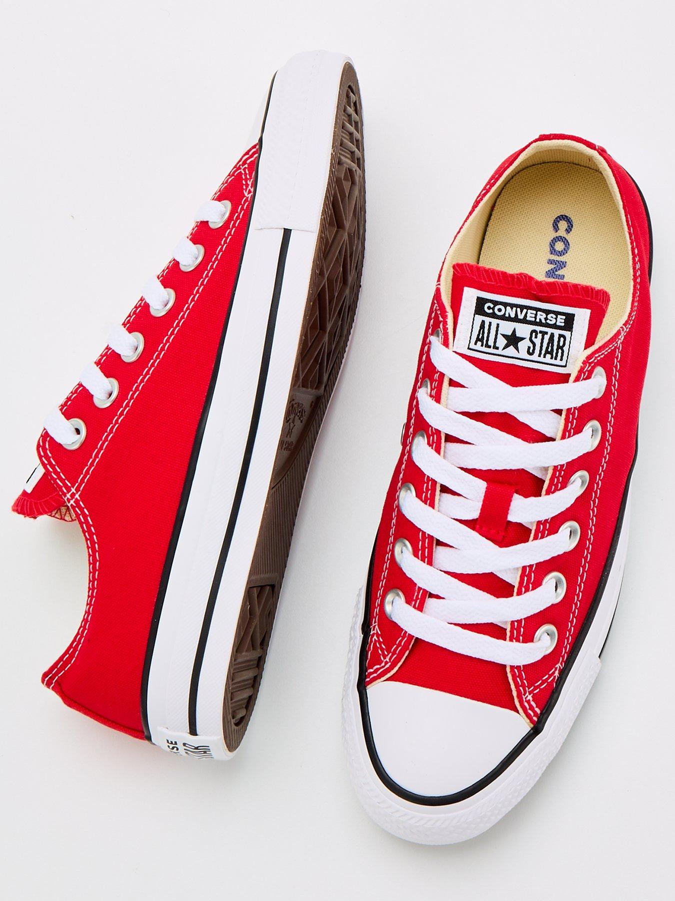  image of converse-unisex-ox-trainers-red