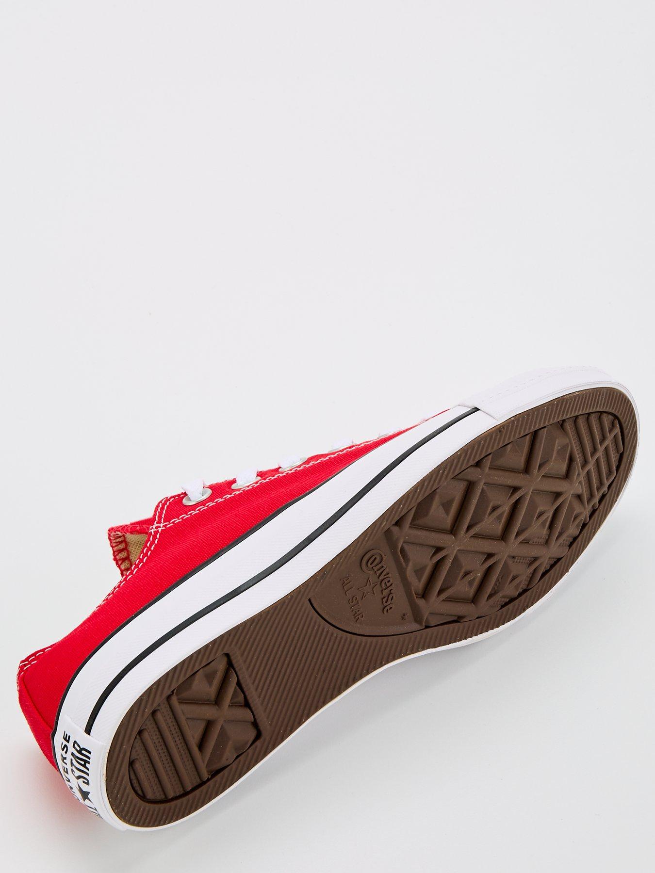  image of converse-unisex-ox-trainers-red