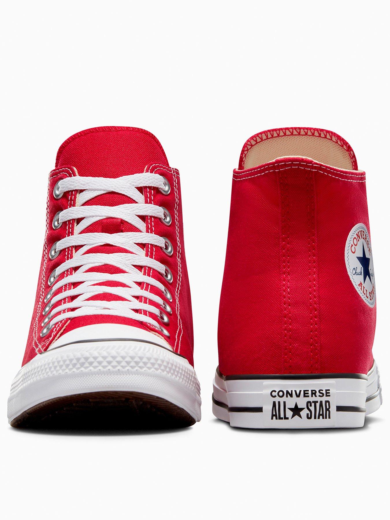 Image 2 of 7 of Converse Unisex Hi Top Trainers - Red