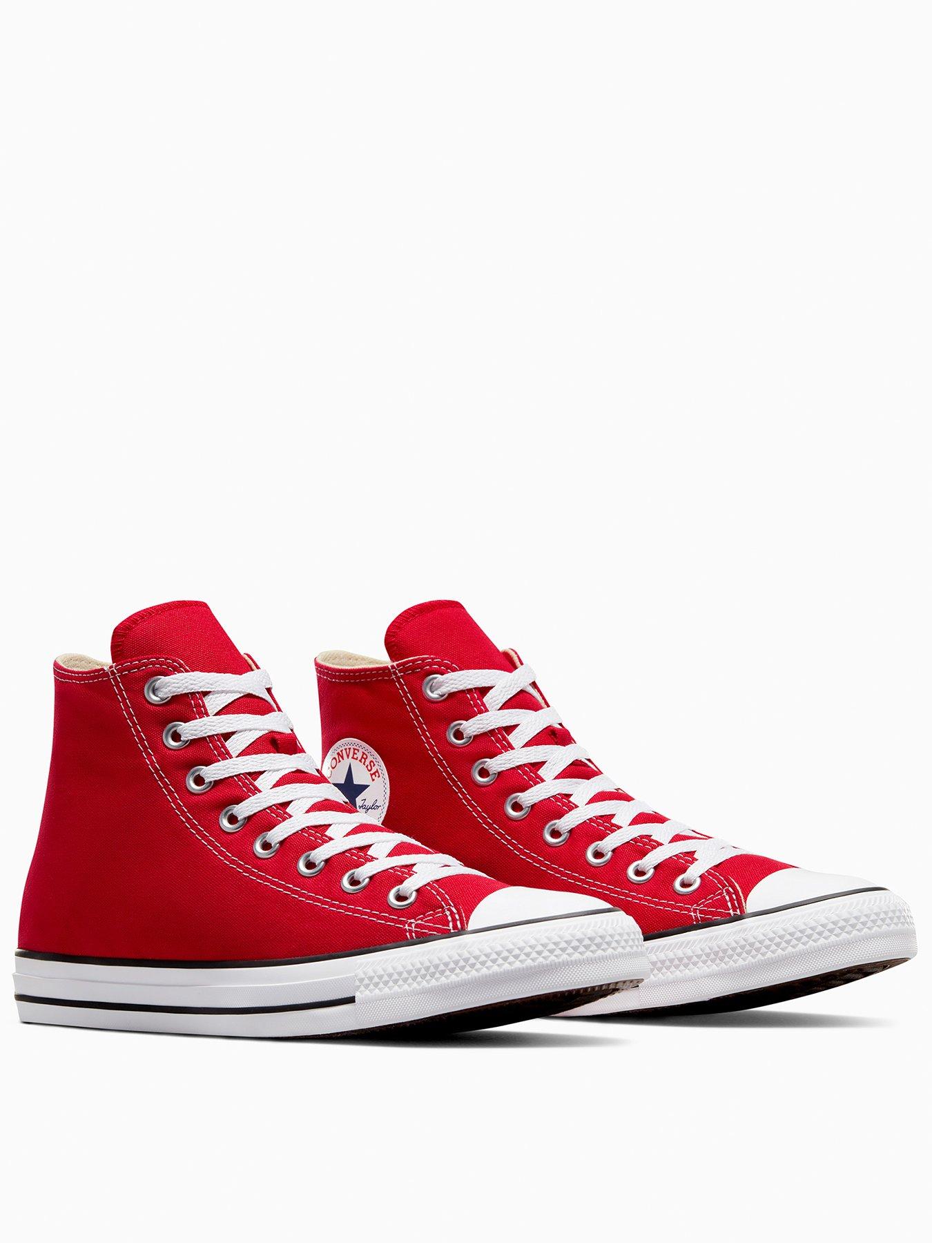 Image 3 of 7 of Converse Unisex Hi Top Trainers - Red