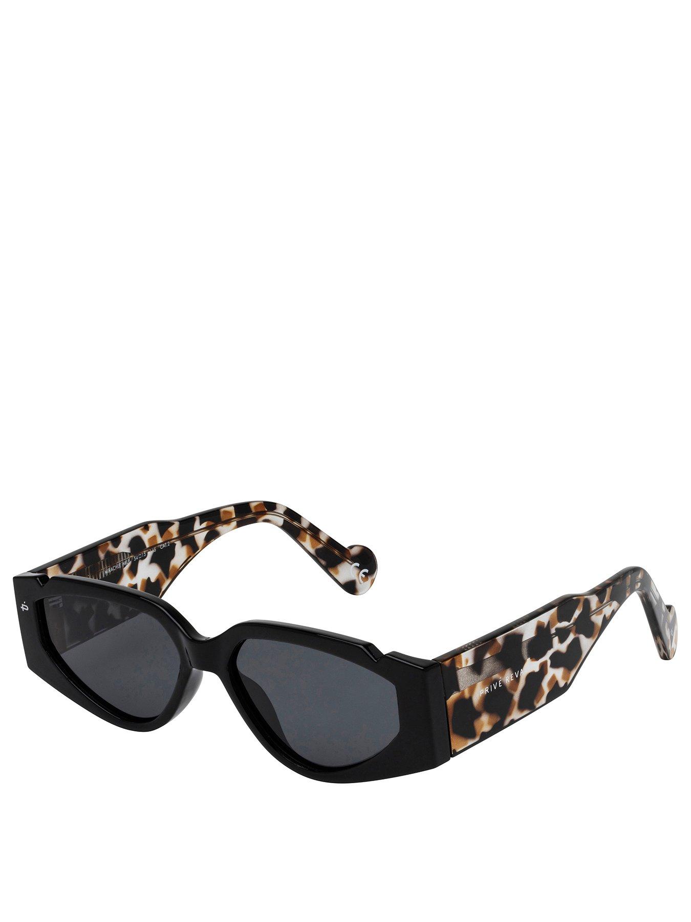 Image 1 of 3 of Prive Revaux Miracle Miles Small Frame Sunglasses - Black