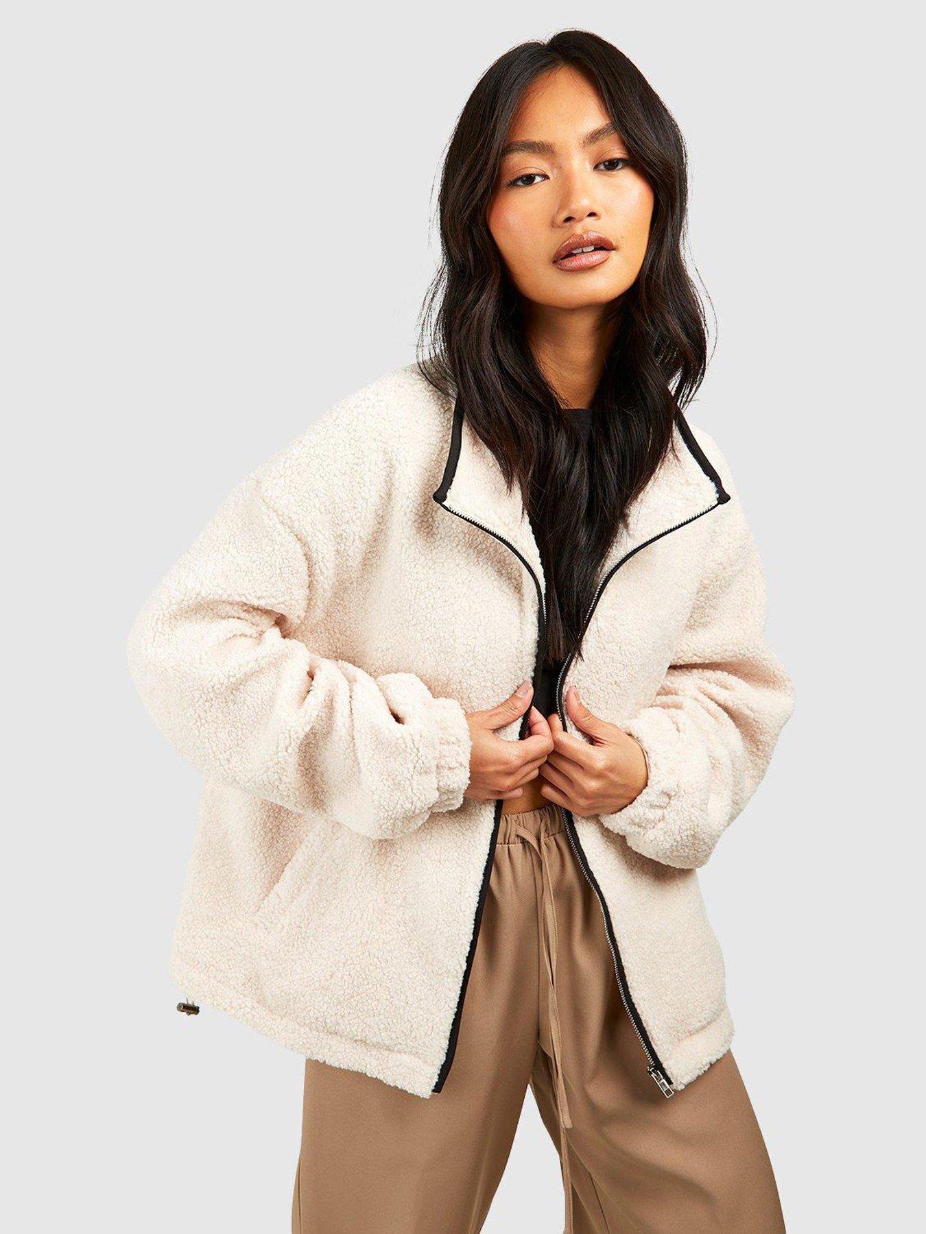 Faux shearling teddy coat hotsell forever 21