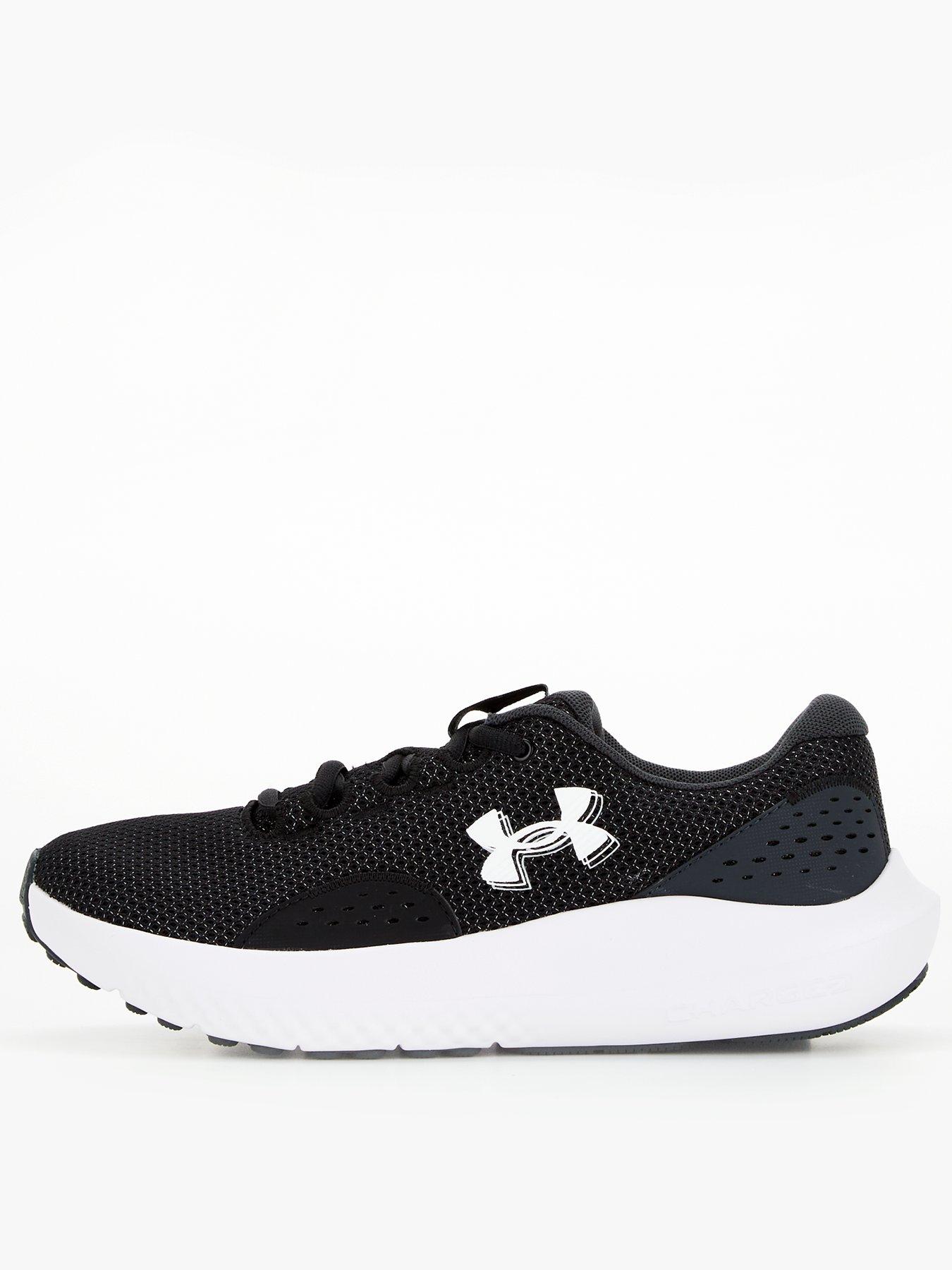 UNDER ARMOUR Women's Running Charged Surge 4 Trainers - Black/White