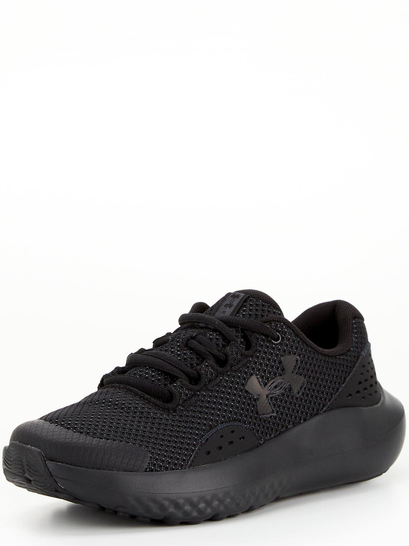 Image 2 of 7 of UNDER ARMOUR Junior Boys Running Surge 4 Trainers - Black