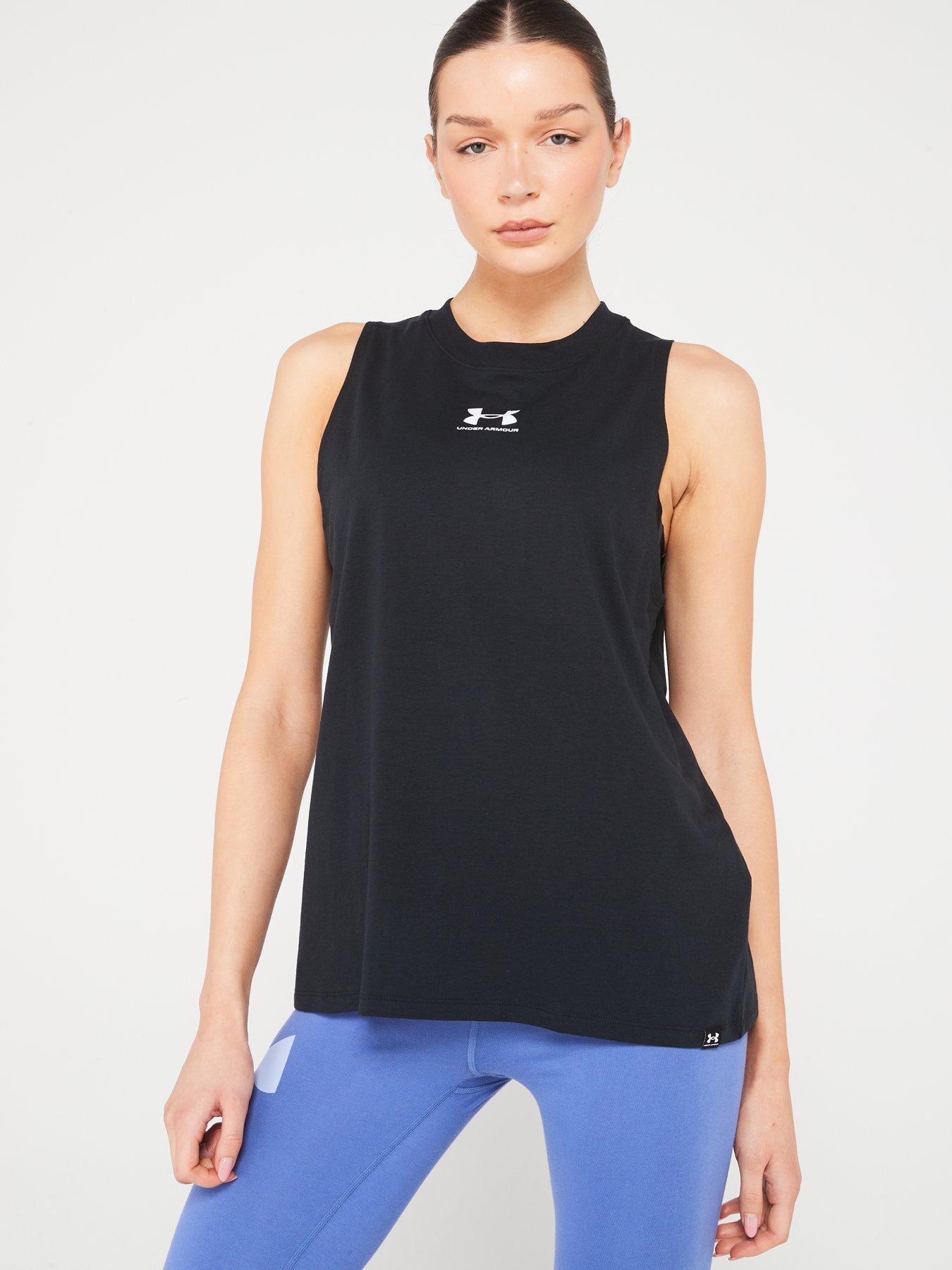 UNDER ARMOUR Womens Off Campus Muscle Tank - Black