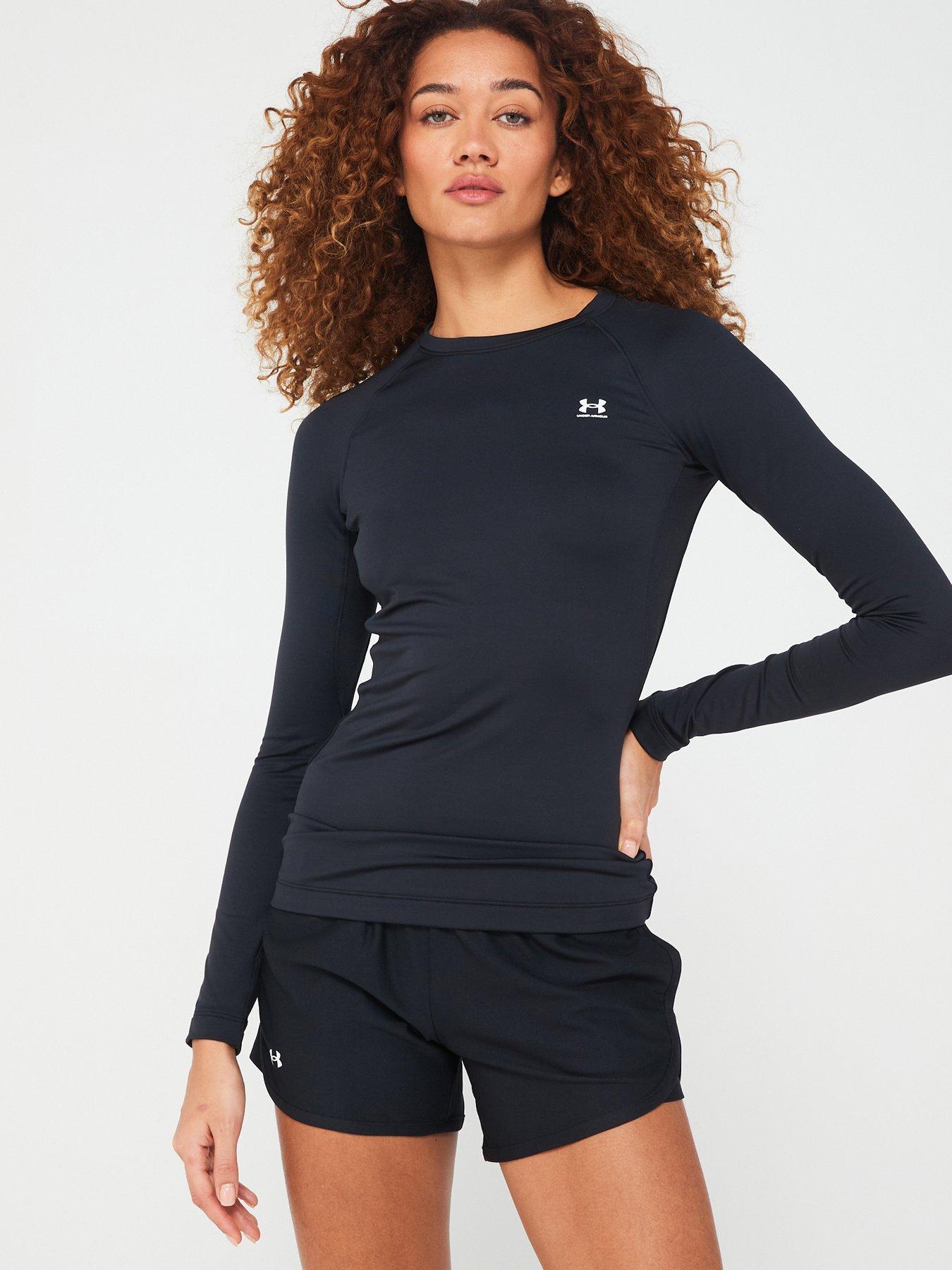 HIIT essential seamless rib long sleeve top-Black