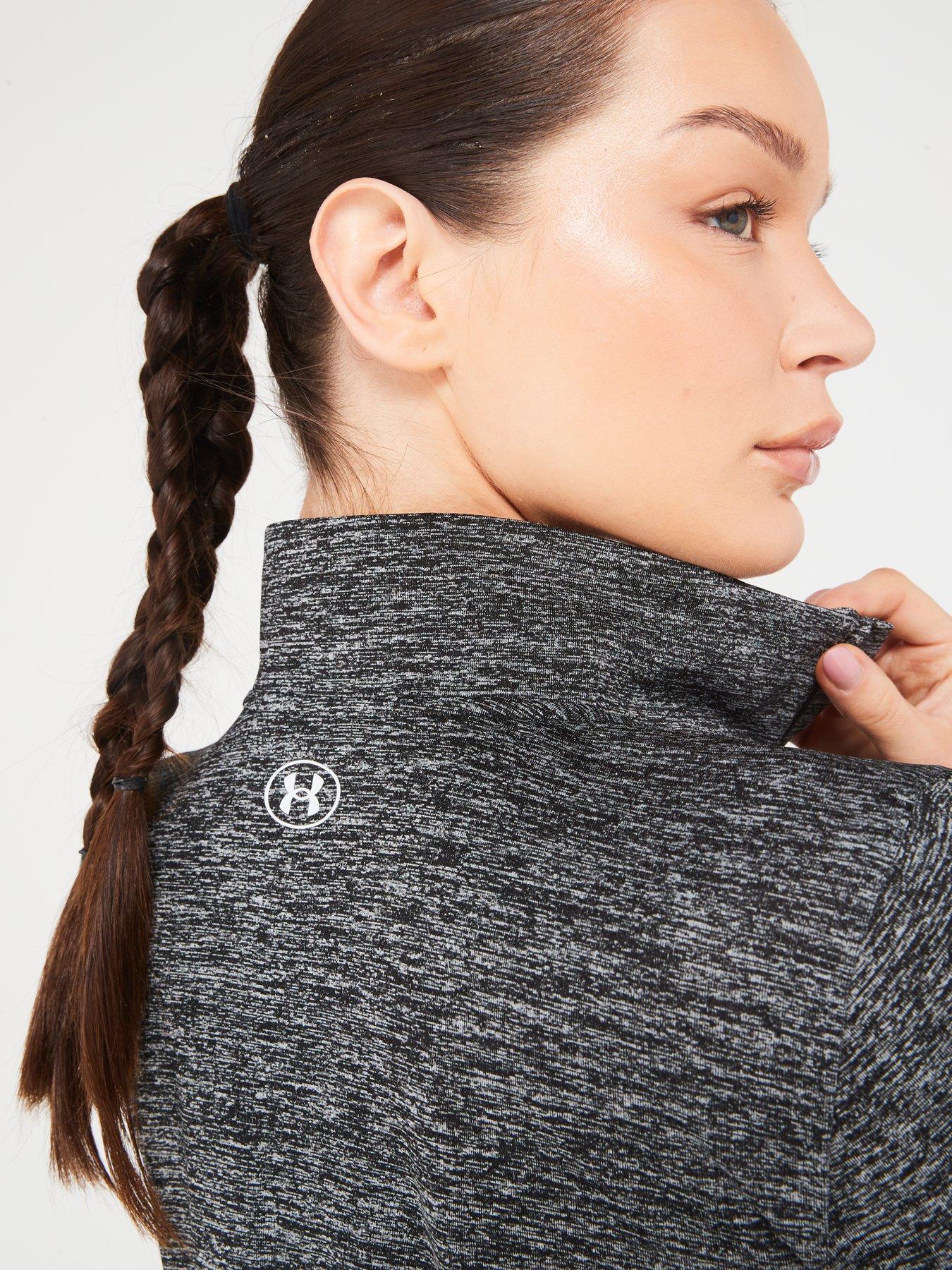 Image 5 of 5 of UNDER ARMOUR Womens Training Tech 1/2 Zip - Twist - Black/White