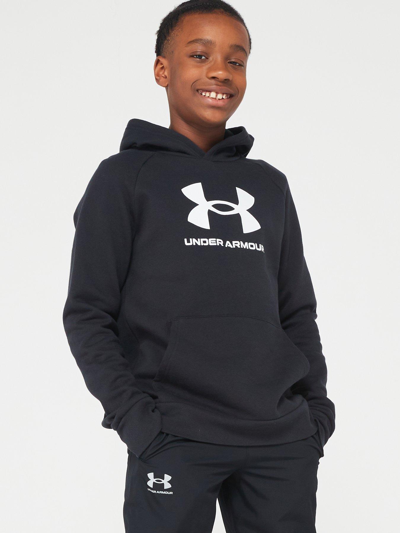 UNDER ARMOUR Mens Unstoppable Fleece Full Zip - Grey/black