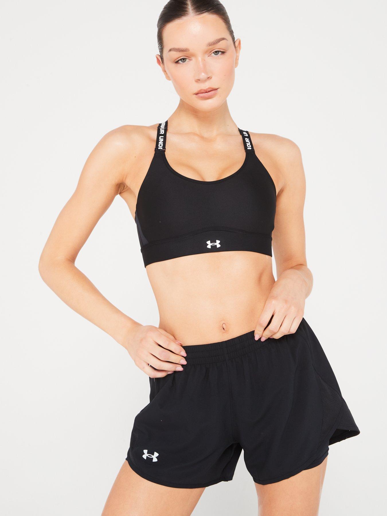 adidas Women's Training Workout Sports Bra High Support - Plus Size - Black/White