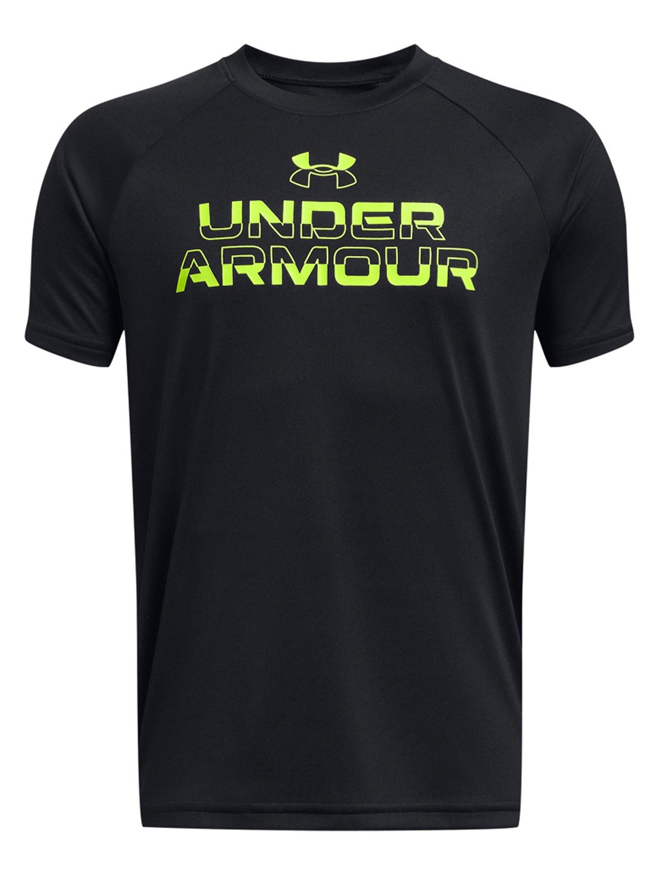 Black and yellow under armour shirt hotsell