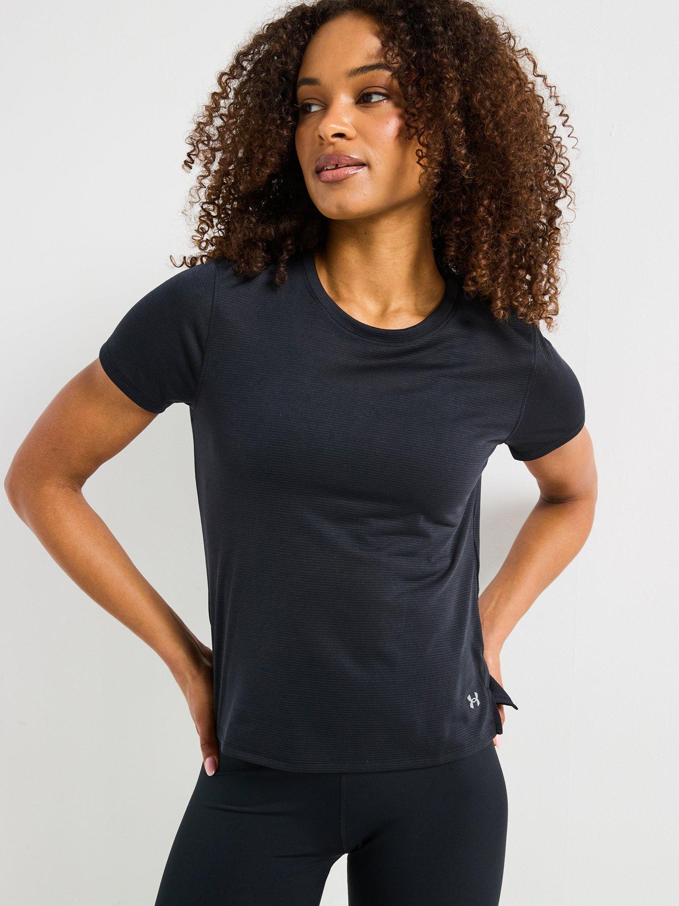 UNDER ARMOUR Womens Running Streaker T-Shirt - Black