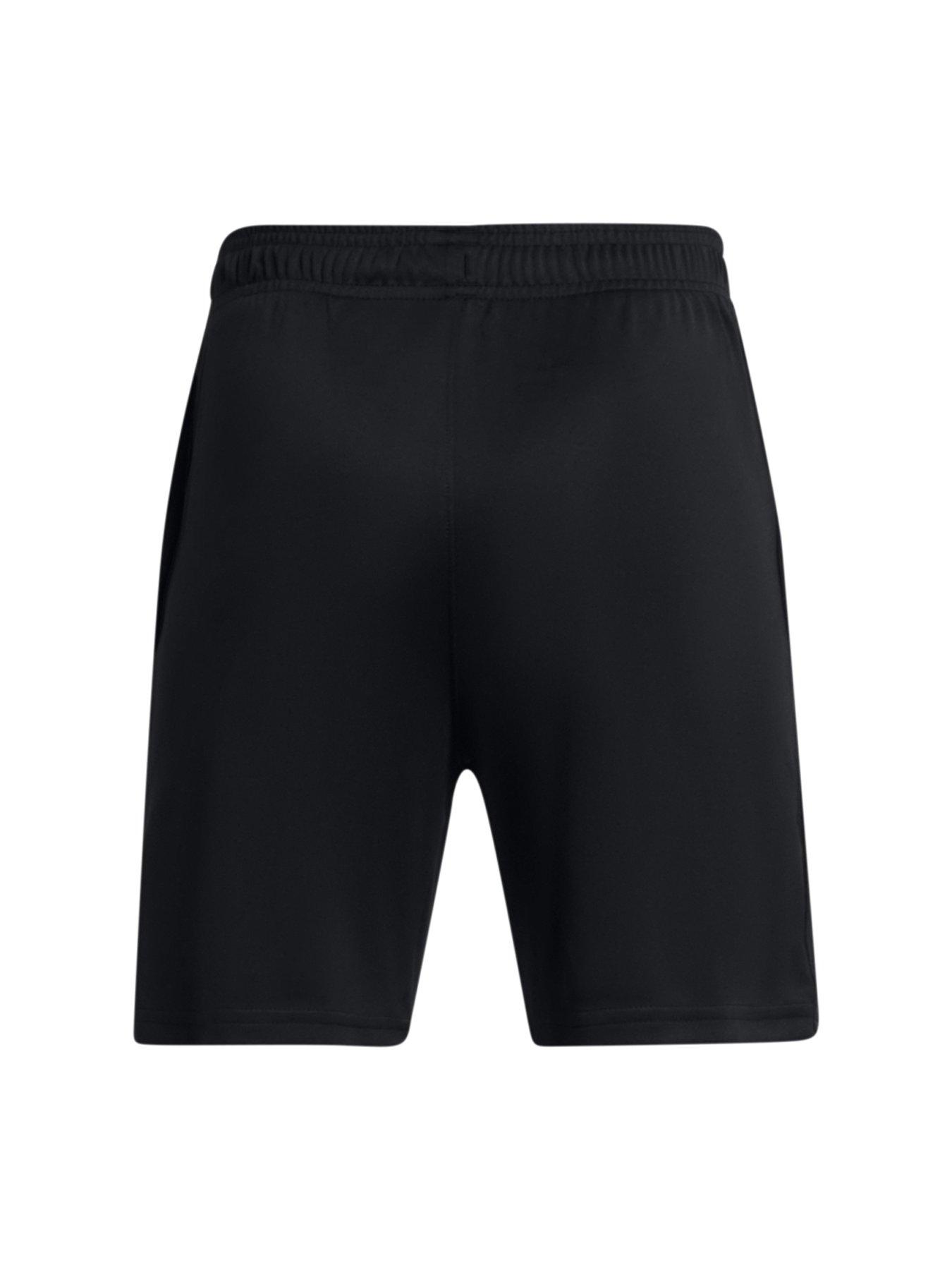  image of under-armour-junior-boys-tech-logo-shorts-blackgrey