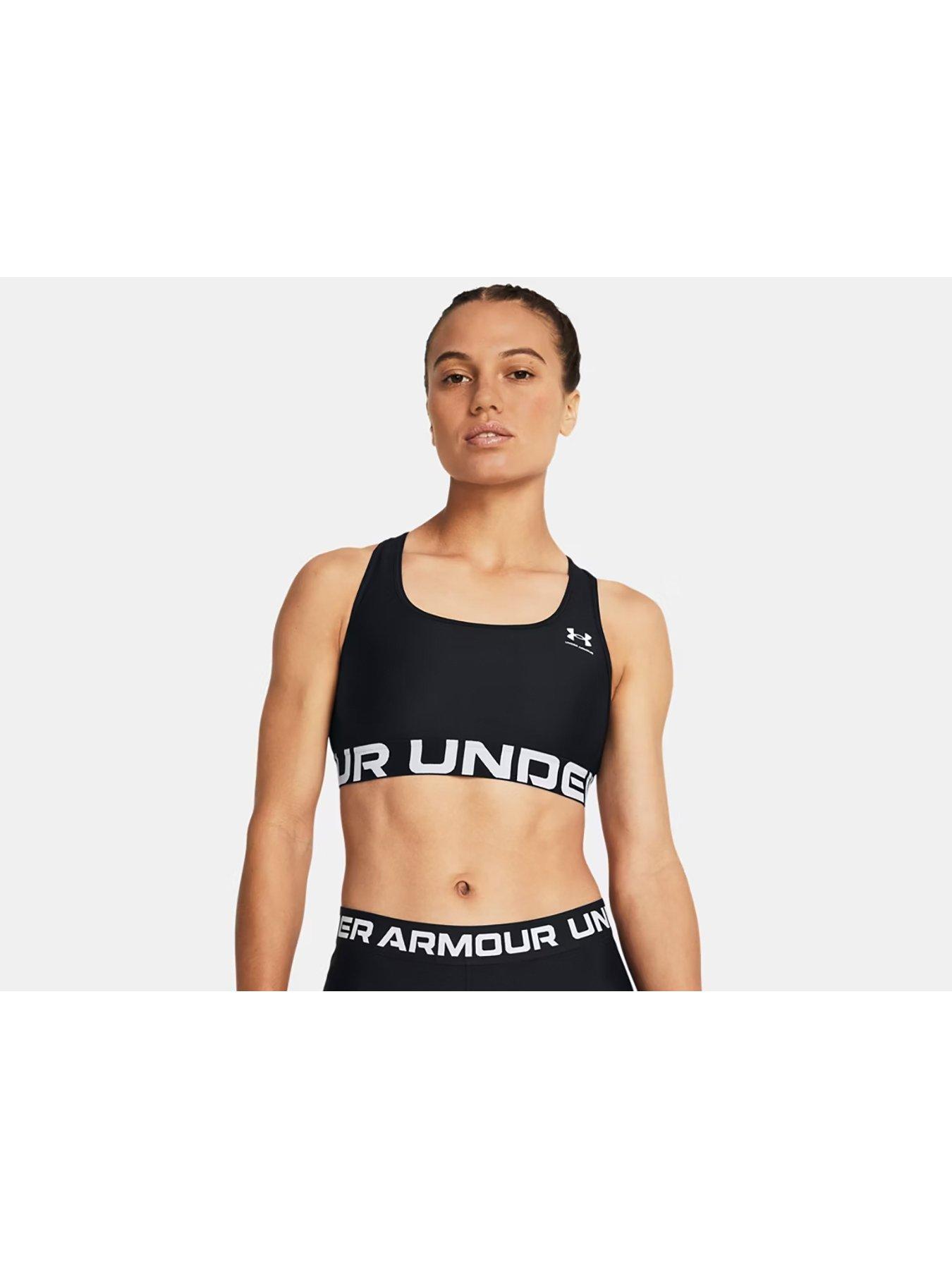 undefined Womens Training Heat Gear Midi Branded - Black/White
