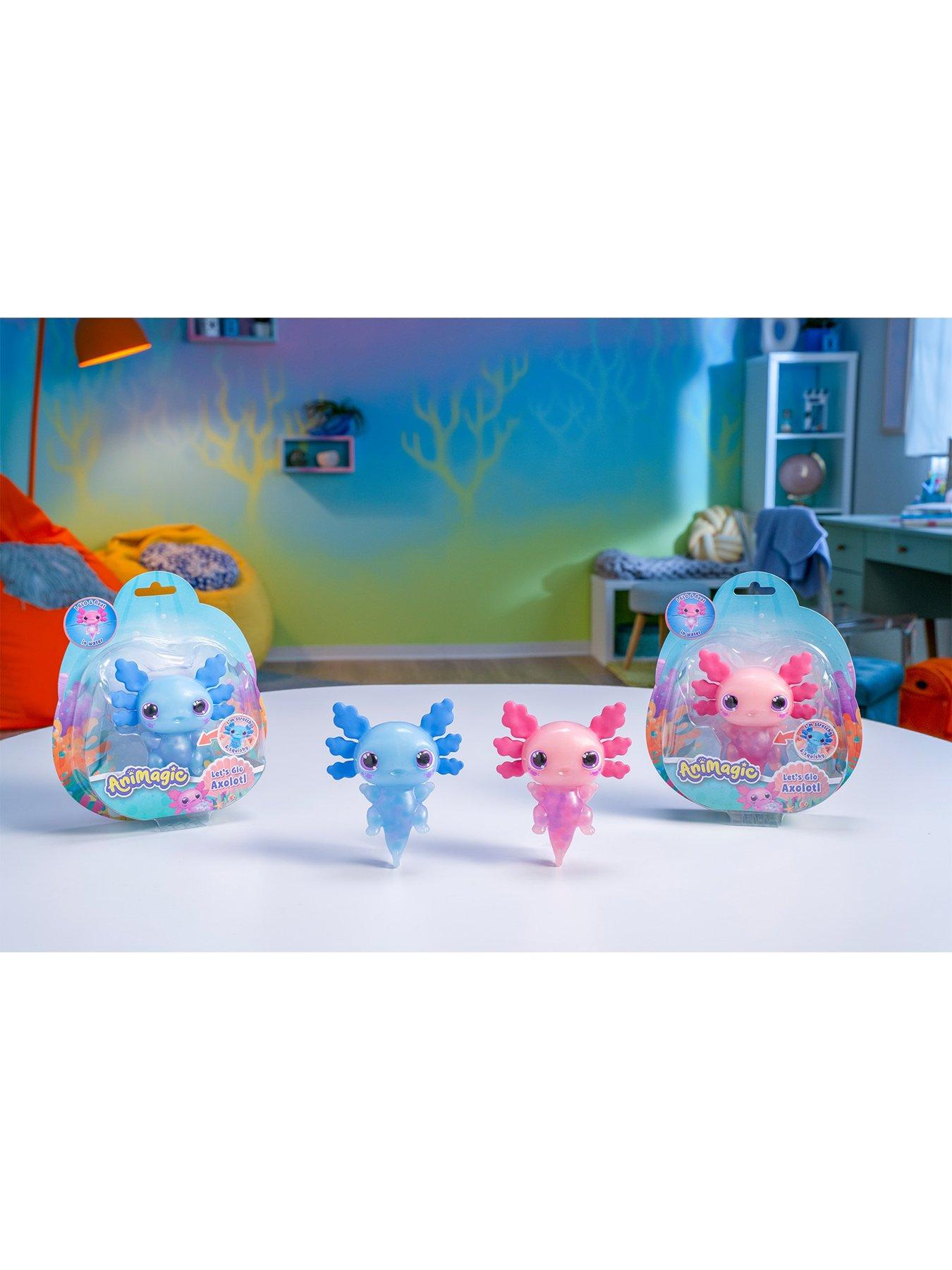 Image 5 of 8 of AniMagic Lets Glo Axolotl Pink Interactive Toy
