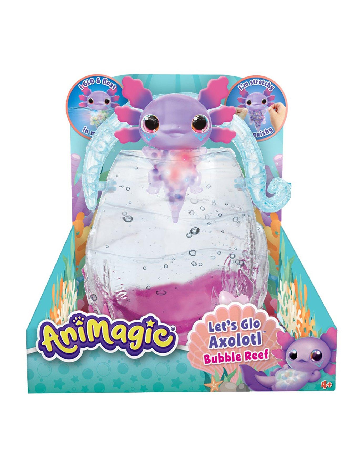 AniMagic Lets Glo Axolotl Bubble Reef Aquarium | Littlewoods