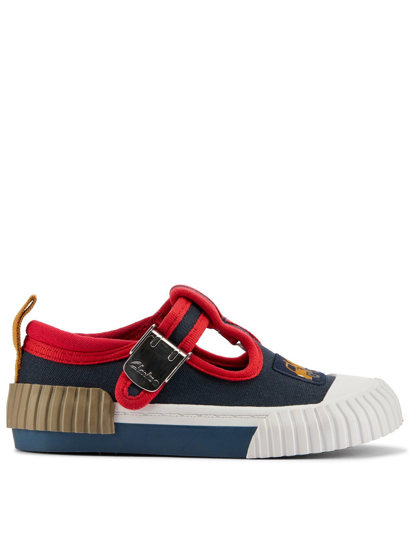 Clarks kids canvas shoes online